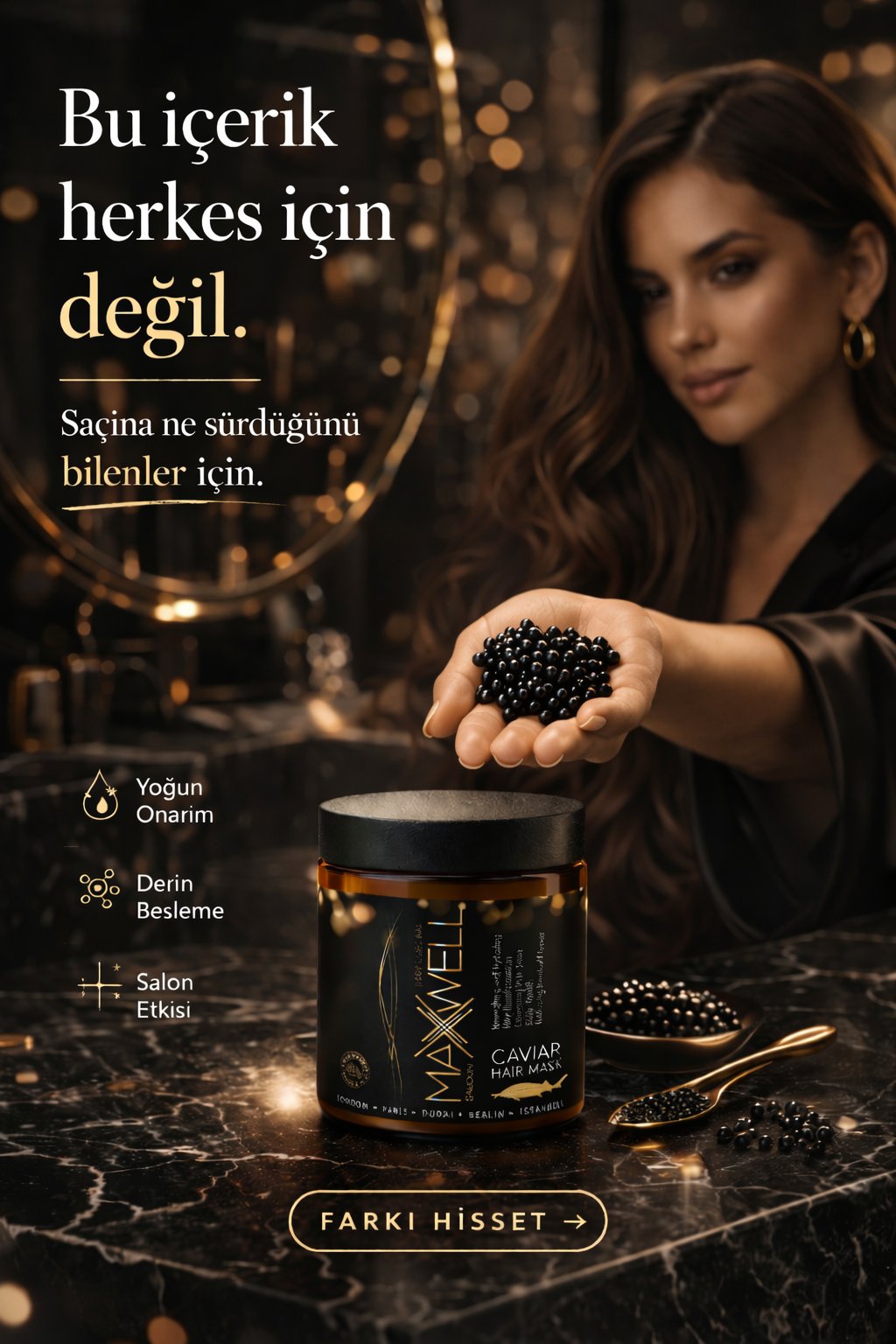 Havyar Özlü Saç Maskesi