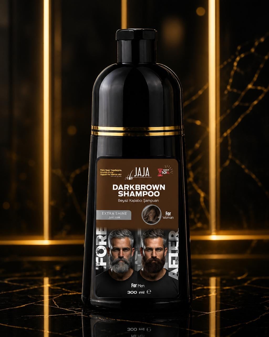 Koyu Kahverengi Beyaz Kapatıcı Şampuan 300 ml