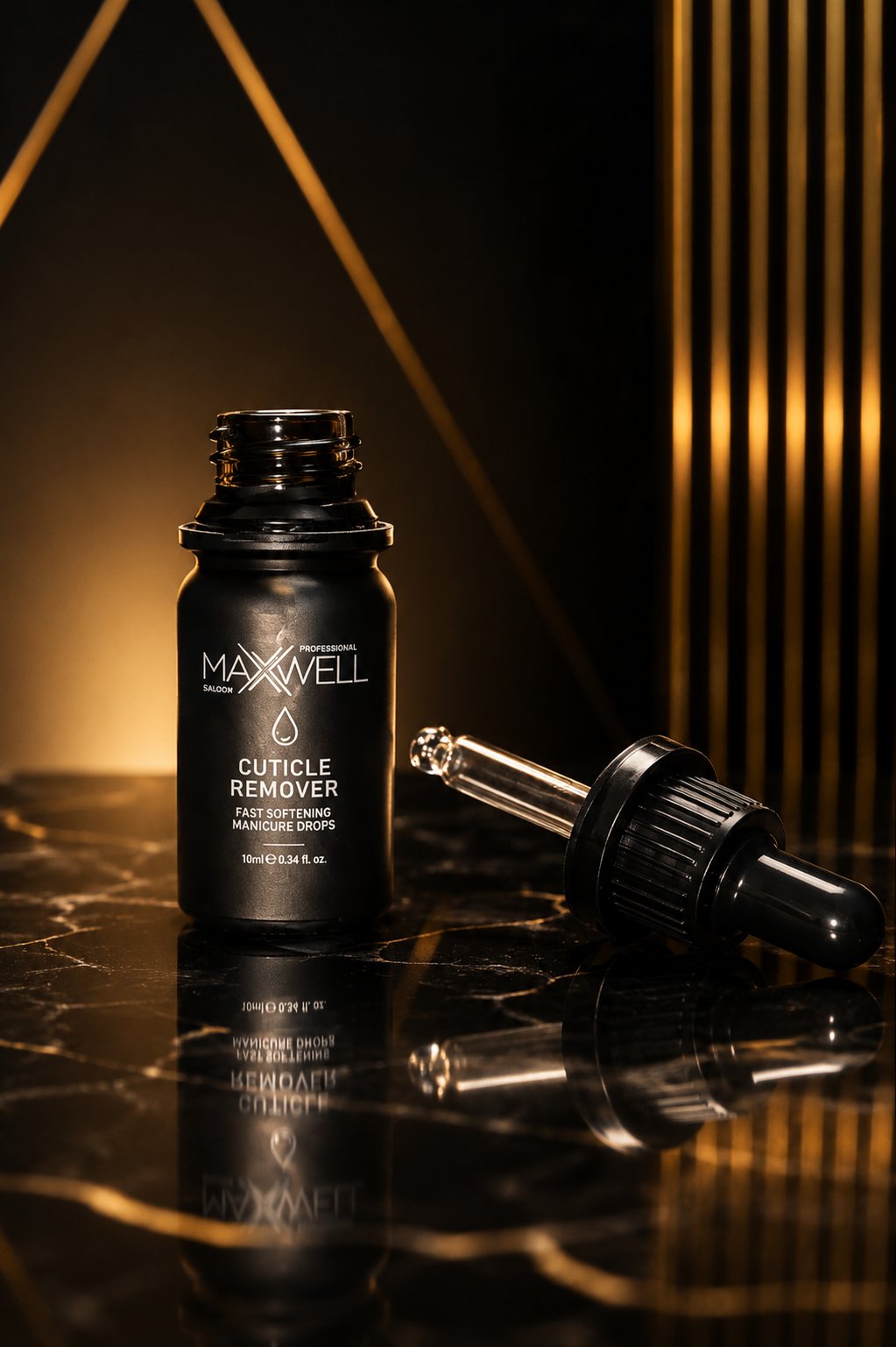 Maxwell Professional Cuticle Remover Tırnak Eti Temizleyici 10ml, Kesme Gerektirmeyen Hızlı Kütikül Yumuşatıcı, Manikür ve Pedikür İçin Profesyonel Tırnak Eti Çıkarıcı