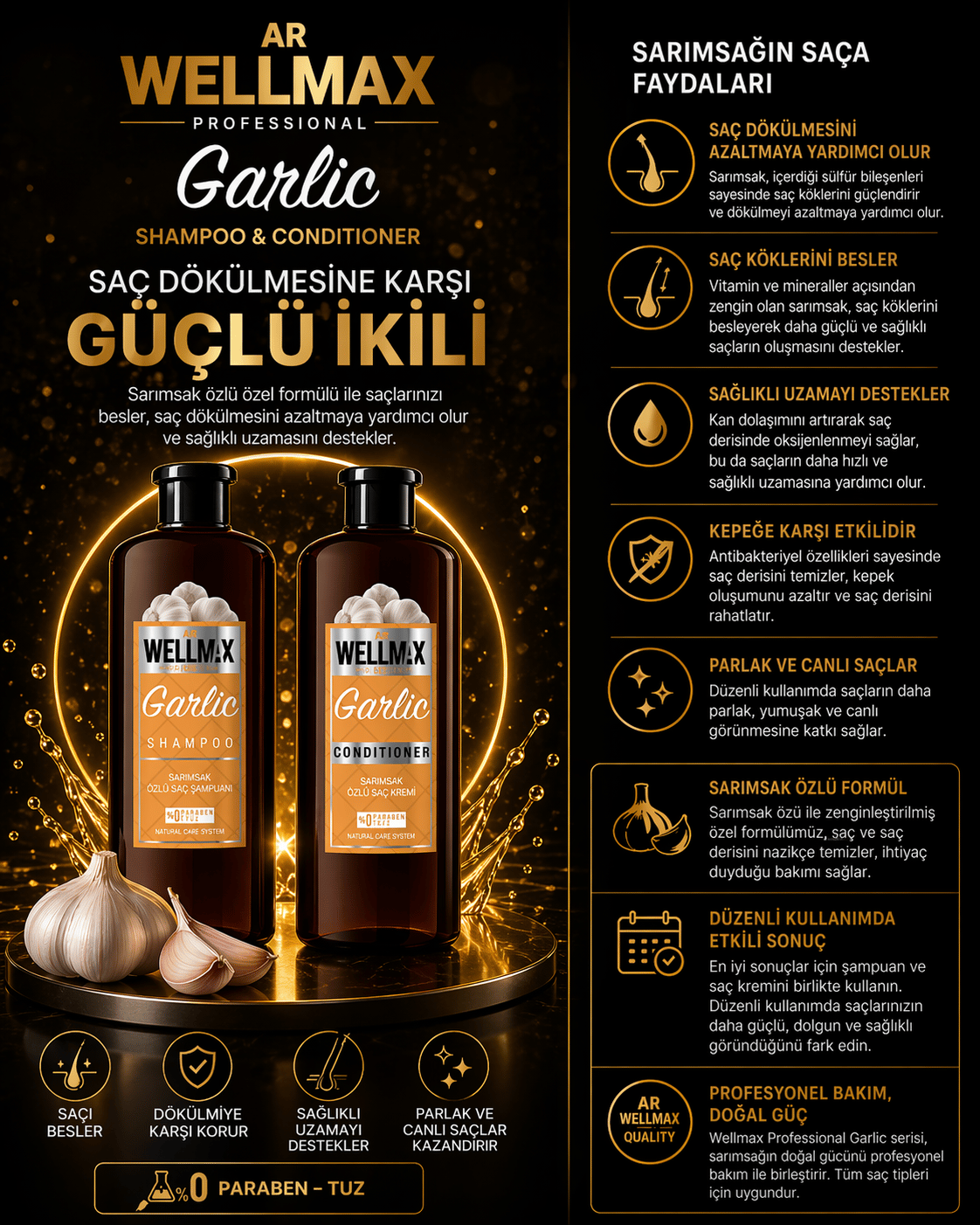 Sarımsak Özlü Şampuan