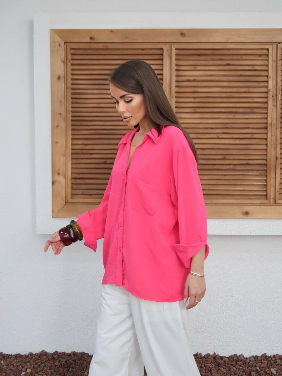 FUŞYA Tiril Tiril Oversize Gömlek