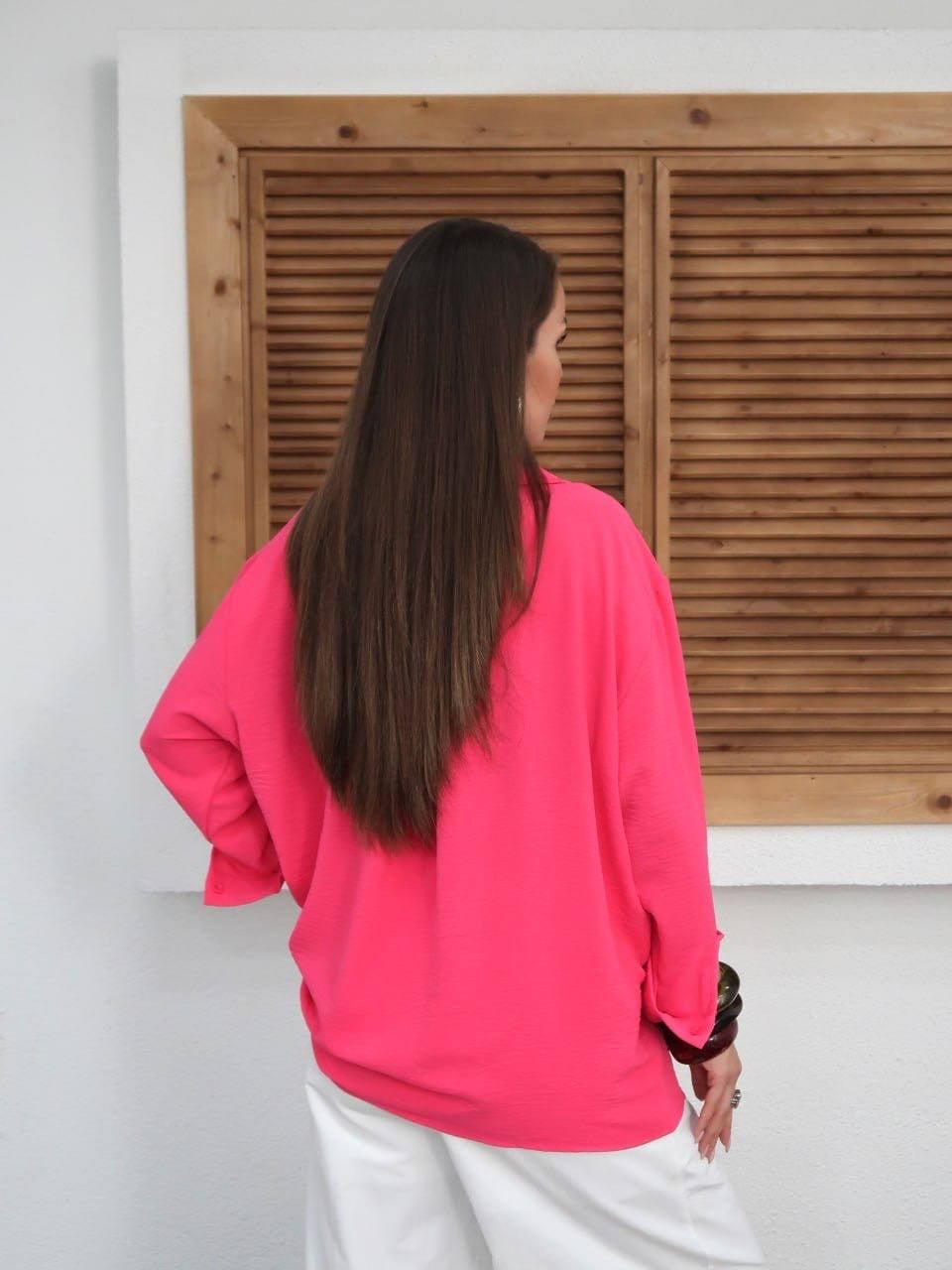 FUŞYA Tiril Tiril Oversize Gömlek