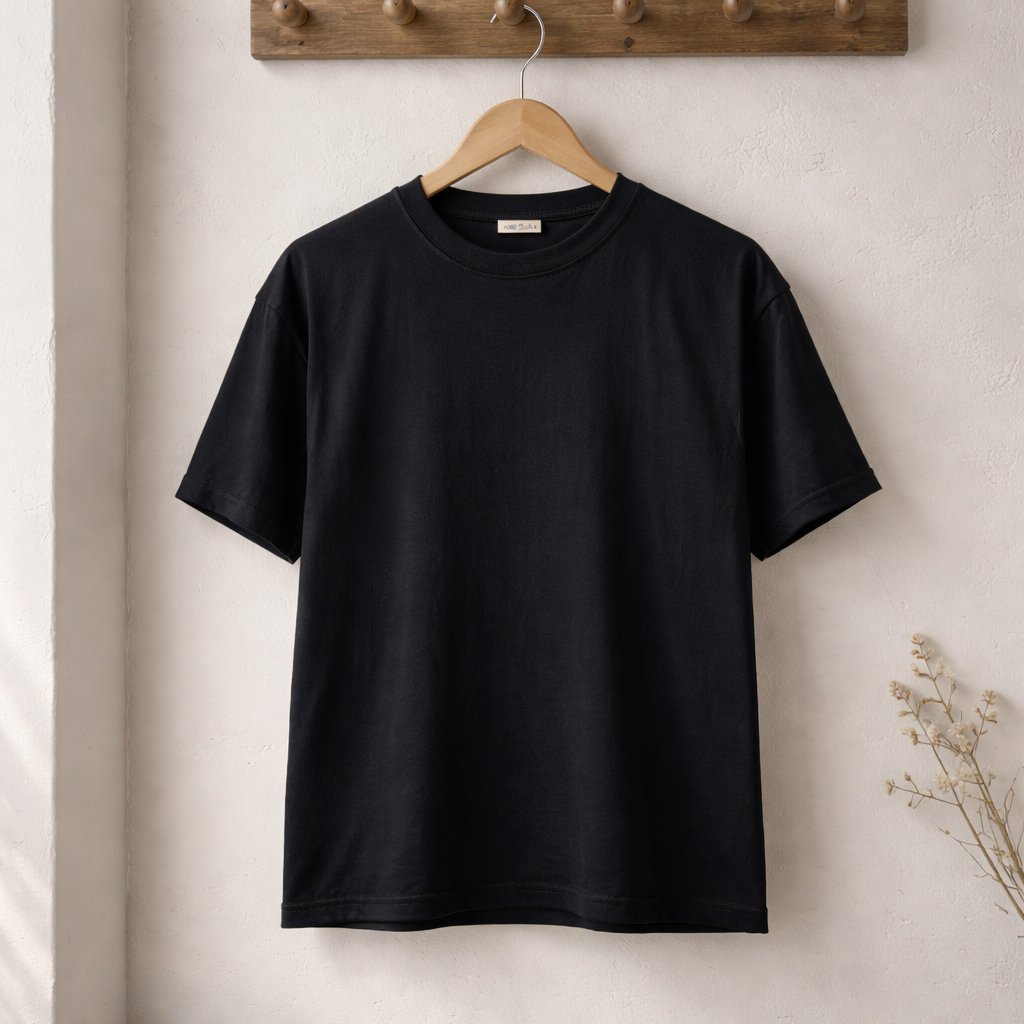 Oversize Basic T-Shirt - SİYAH