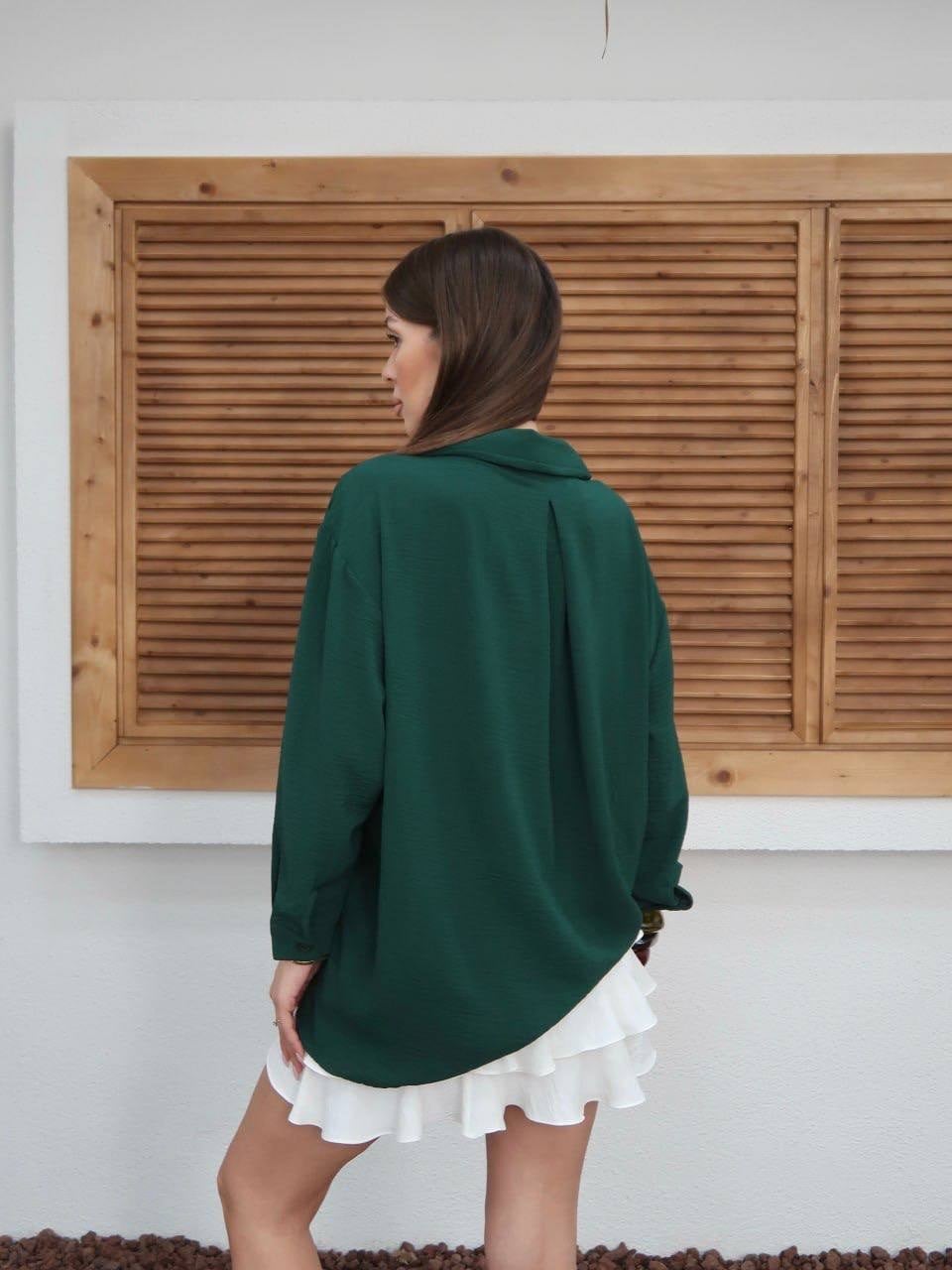 ZÜMRÜT   Tiril Tiril Oversize Gömlek