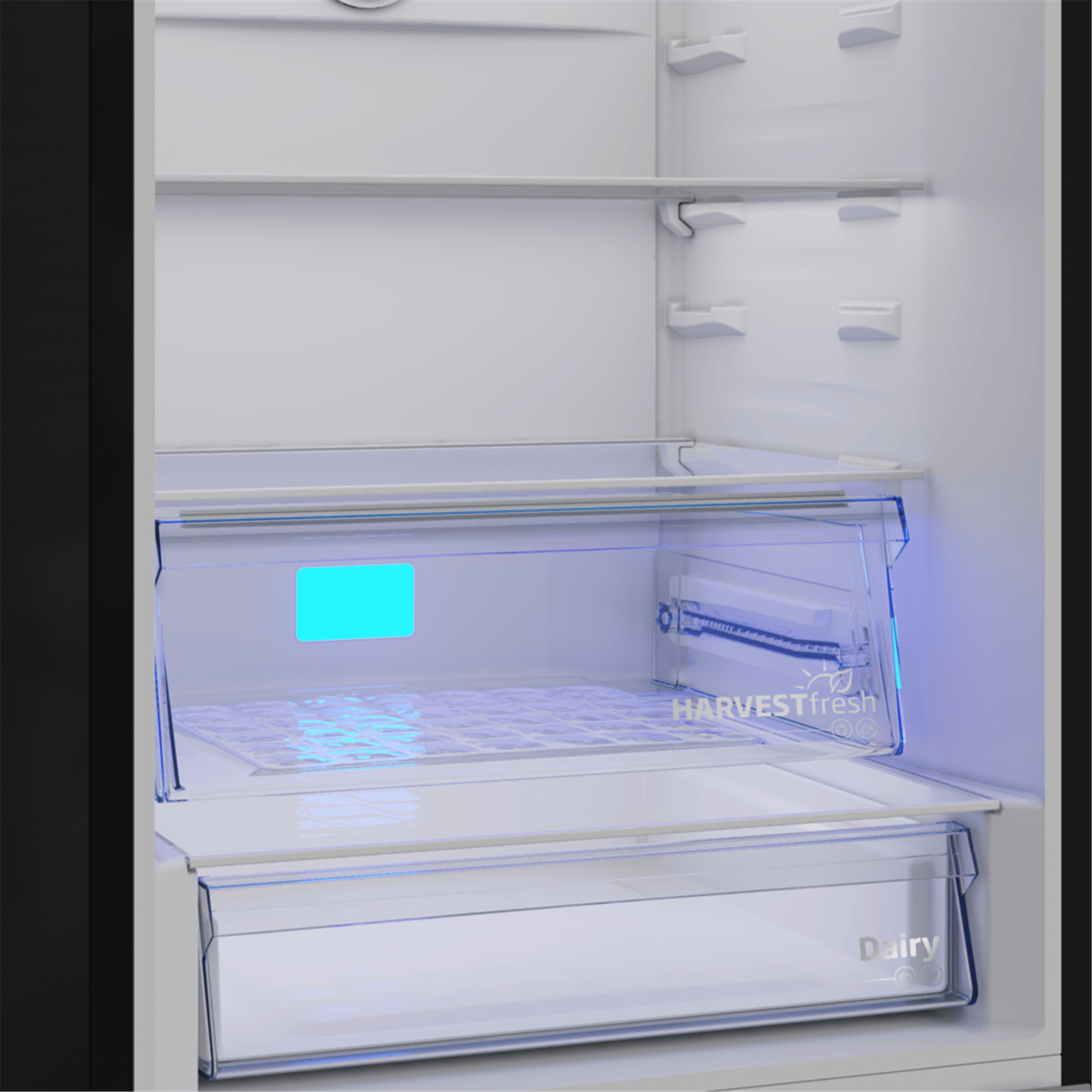 670475 IESC AI Siyah Cam Yapay Zeka Teknolojili No Frost Buzdolabı