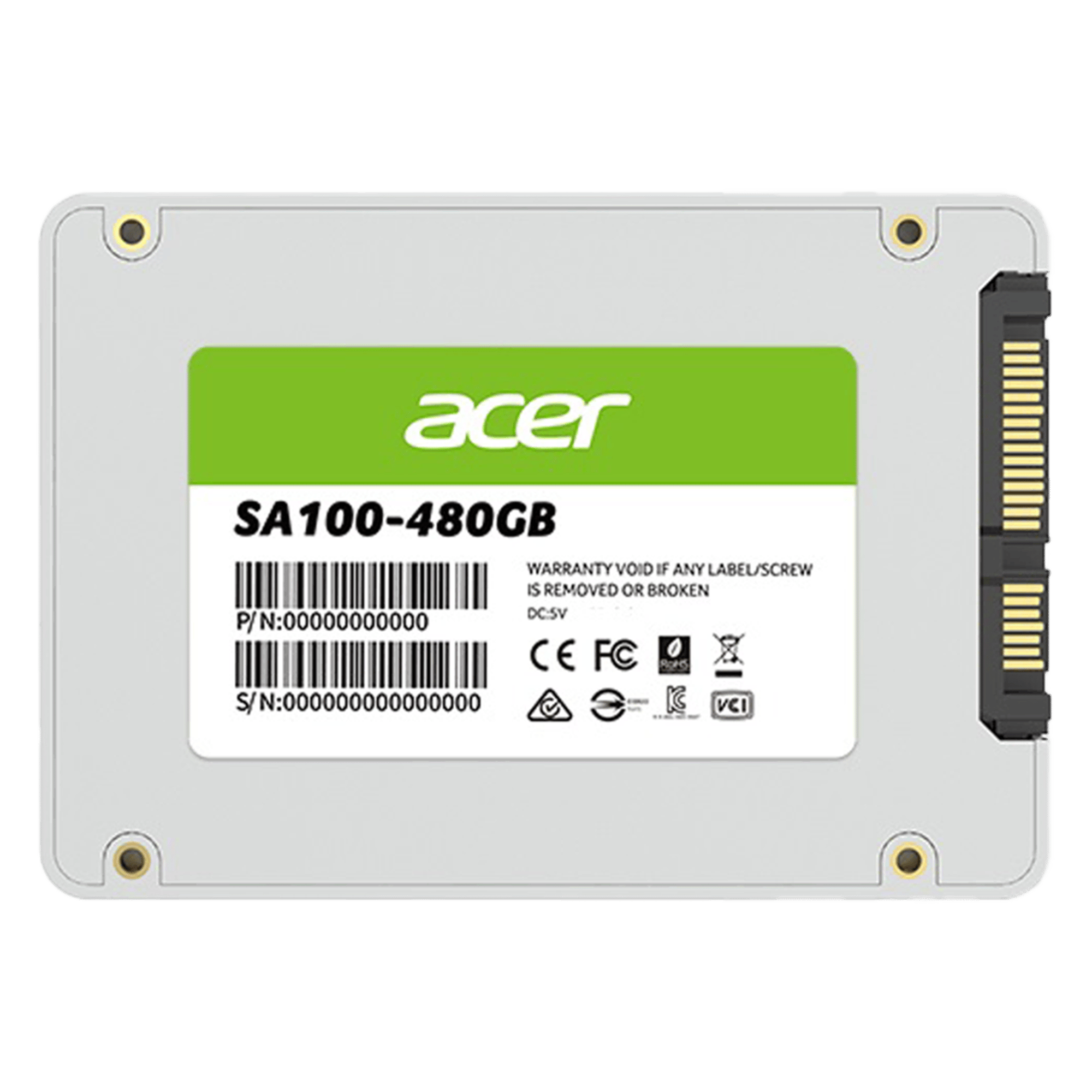 ACER SSD SA100 2.5'' 480GB Çevre Birimleri
