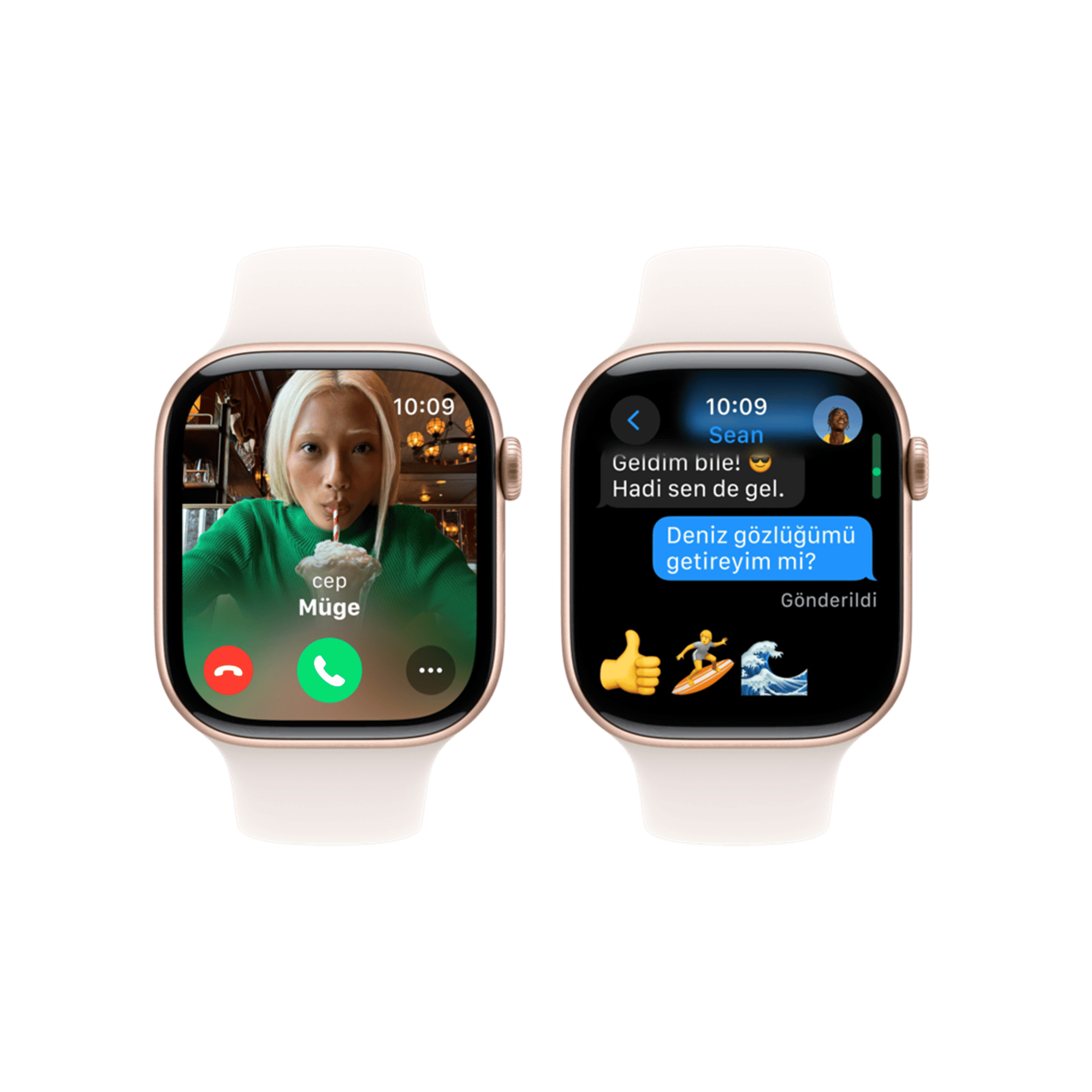 Apple Watch 10 GPS 42mm Altın S. SB-S/M Akıllı Saat