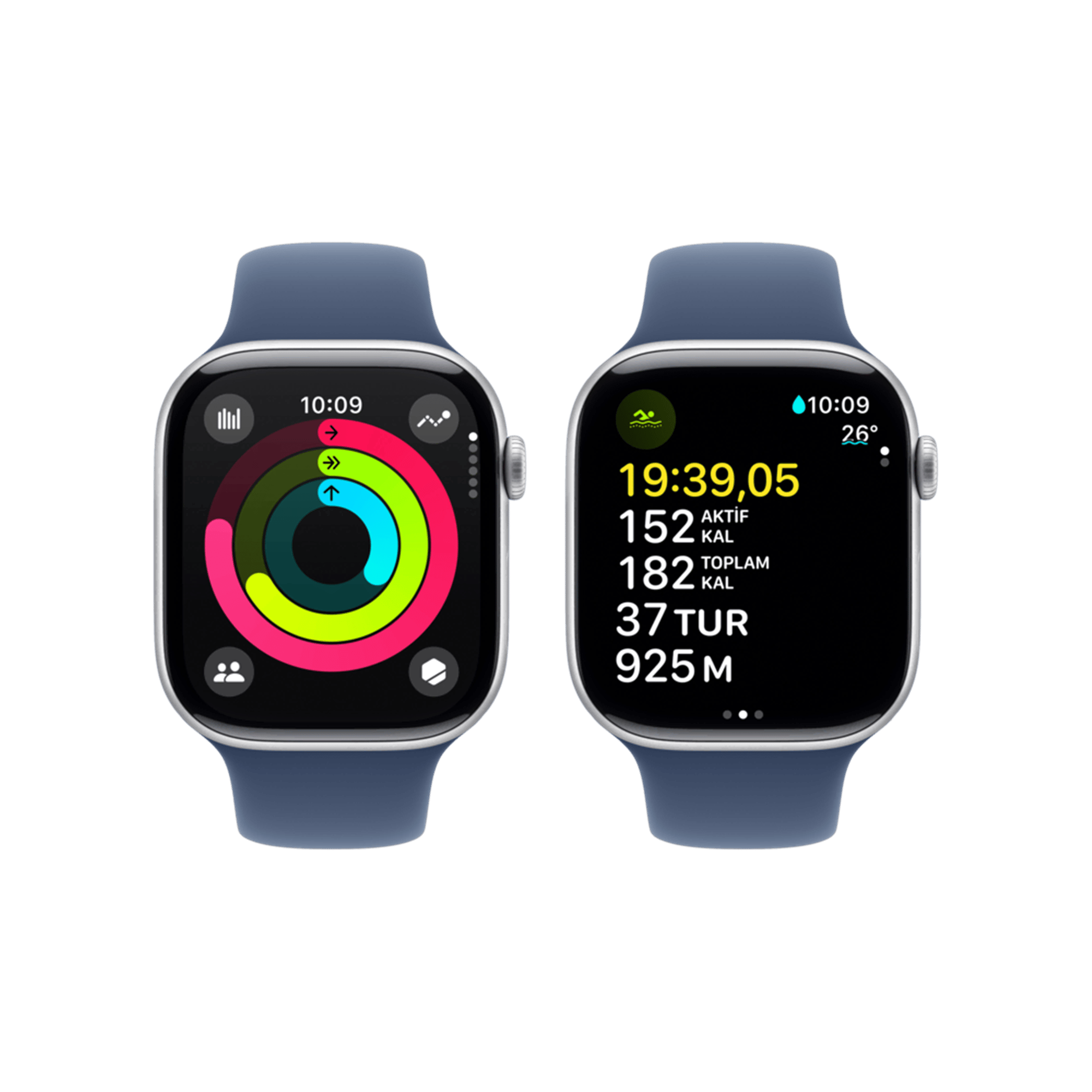 Apple Watch 10 GPS 42mm Gümüş SB-M/L Akıllı Saat