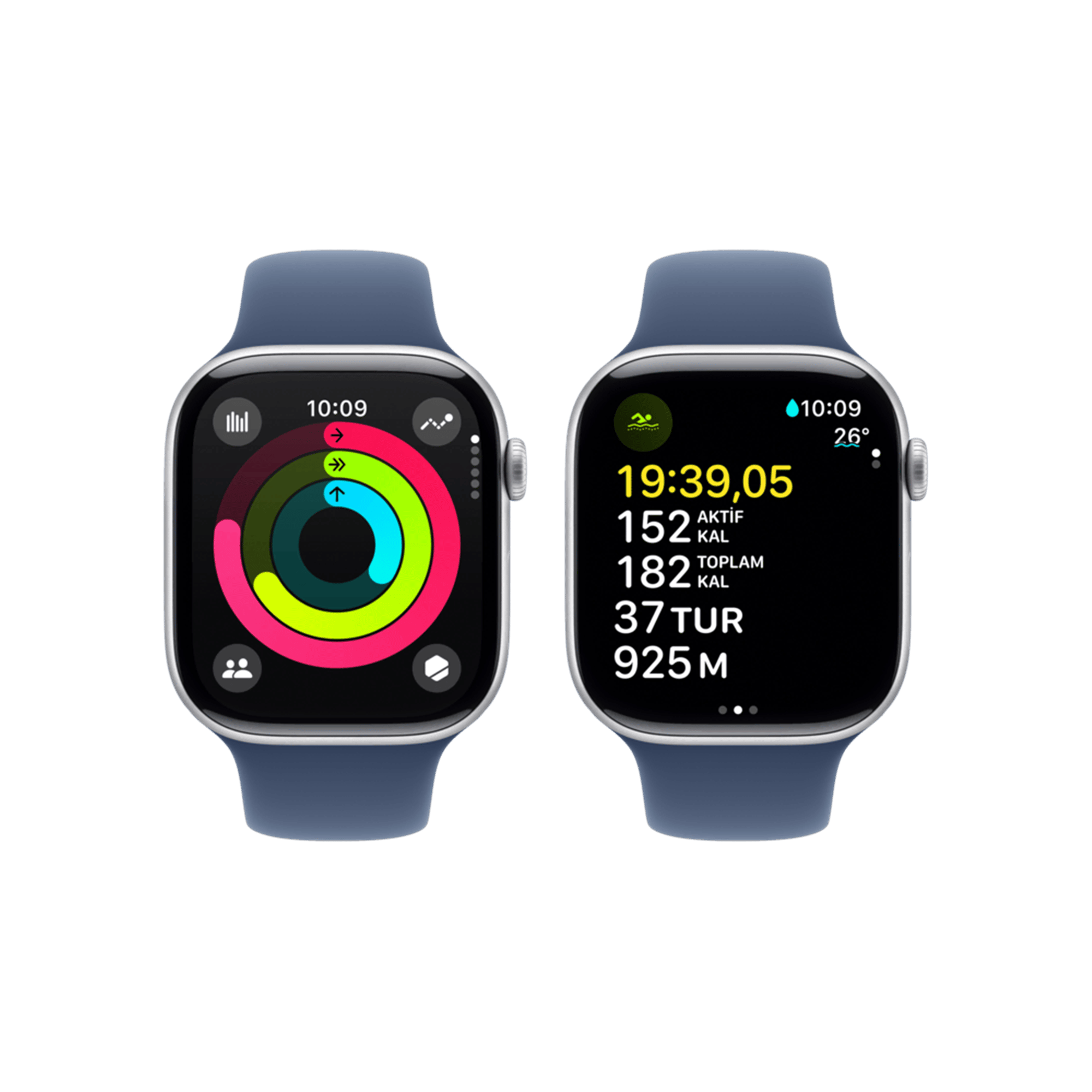 Apple Watch 10 GPS 46mm Gümüş SB-M/L Akıllı Saat