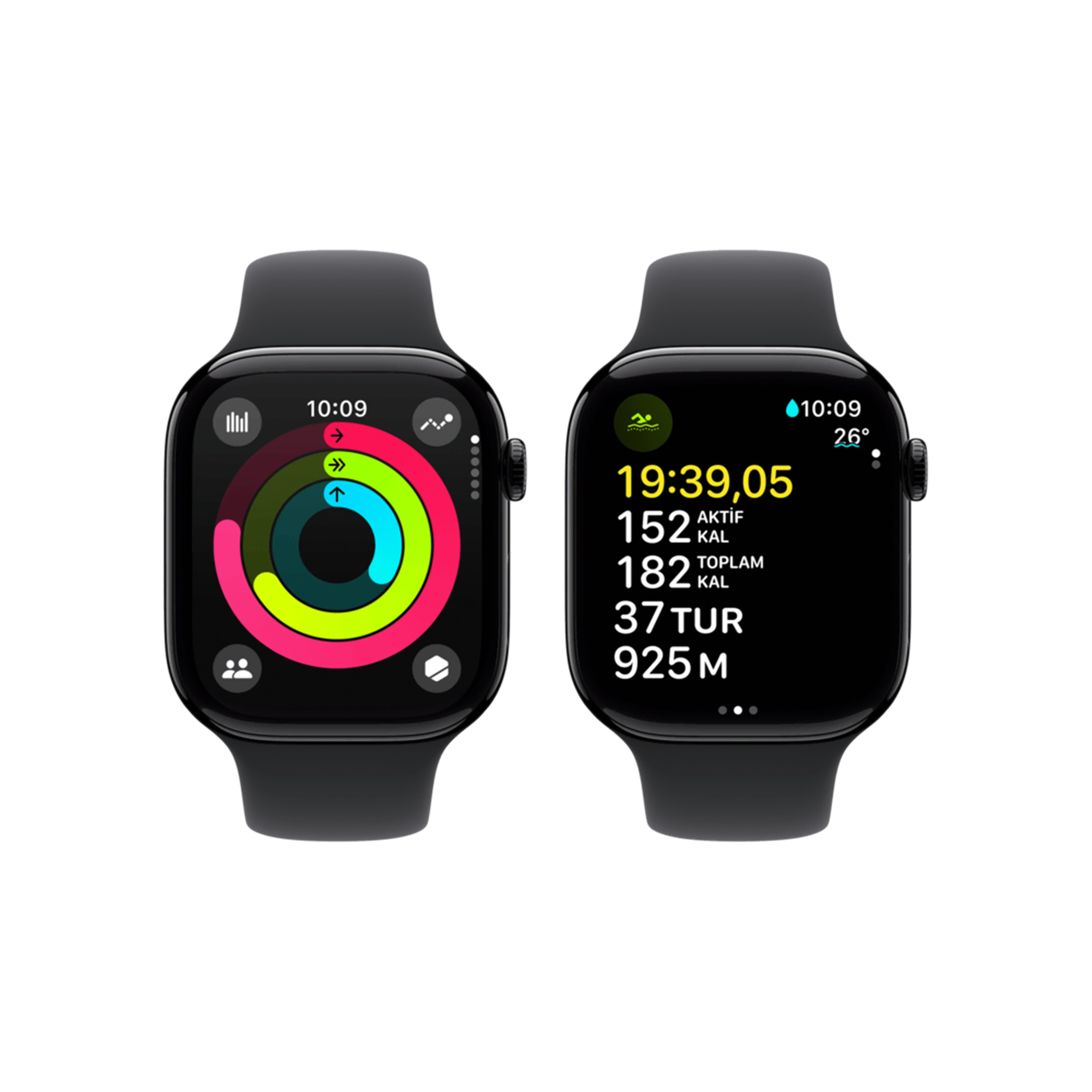 Apple Watch 10 GPS 46mm Siyah SB-S/M Akıllı Saat