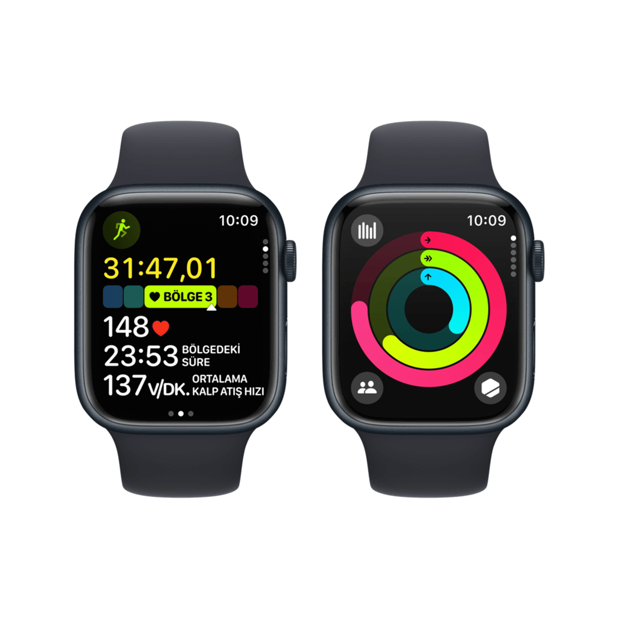 Apple Watch S9 41mm Gece Yarısı SB S/M Akıllı Saat