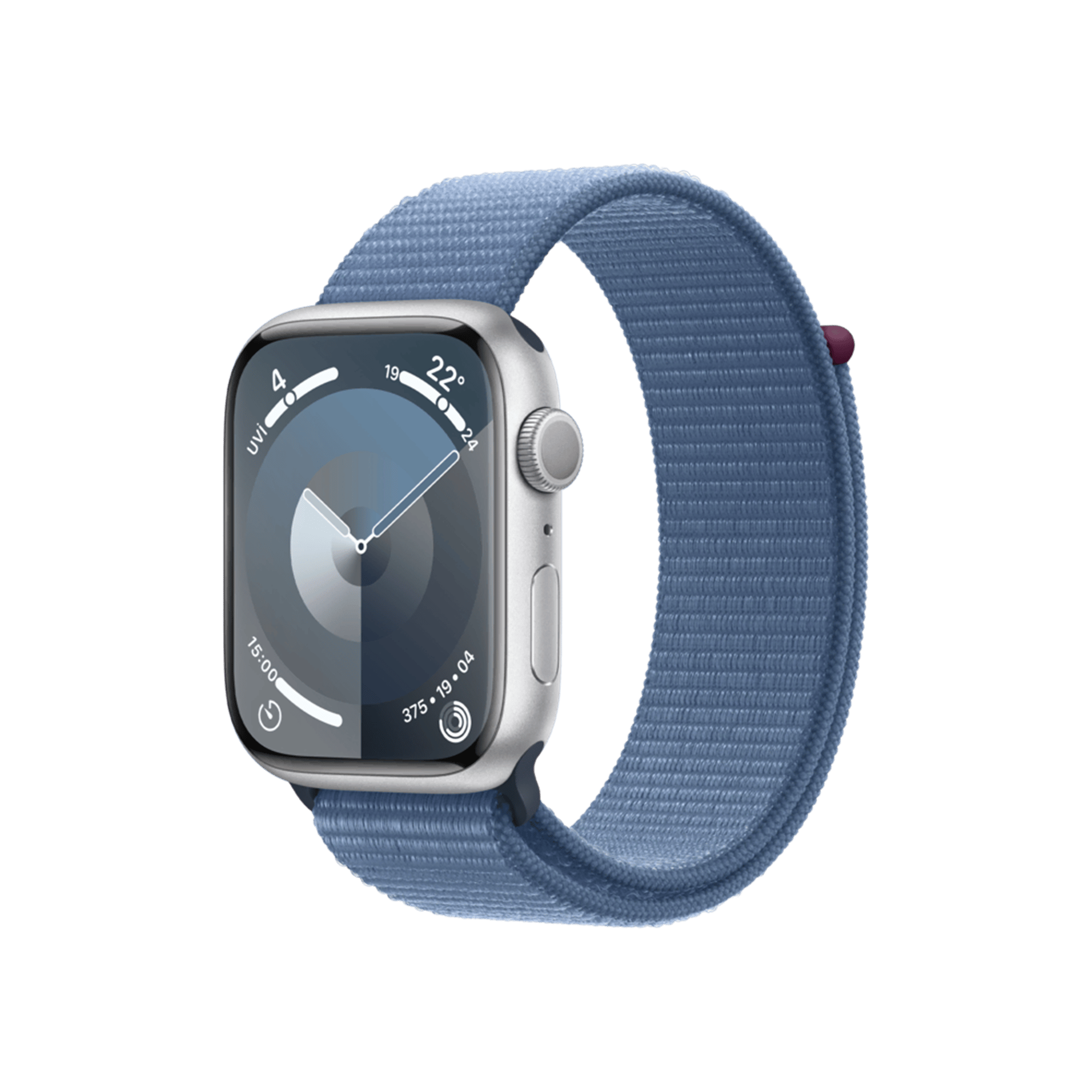 Apple Watch S9 45mm Gümüş Kış Mavi SL Akıllı Saat