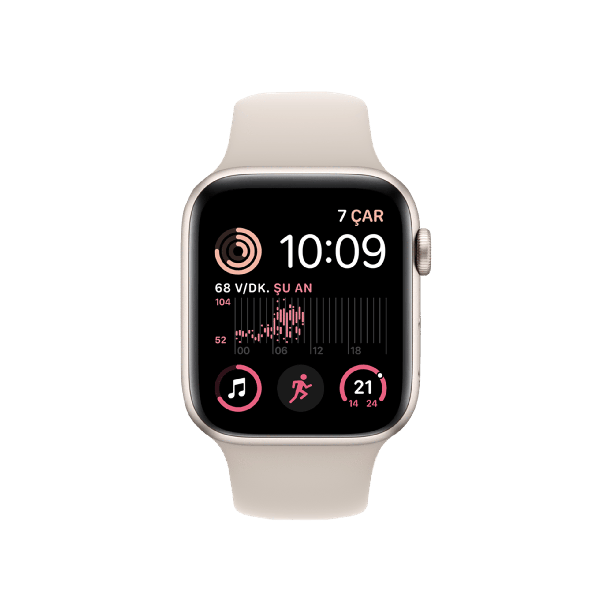 Apple Watch SE 2. Nesil, 44mm Yıldız Işığı Akıllı Saat