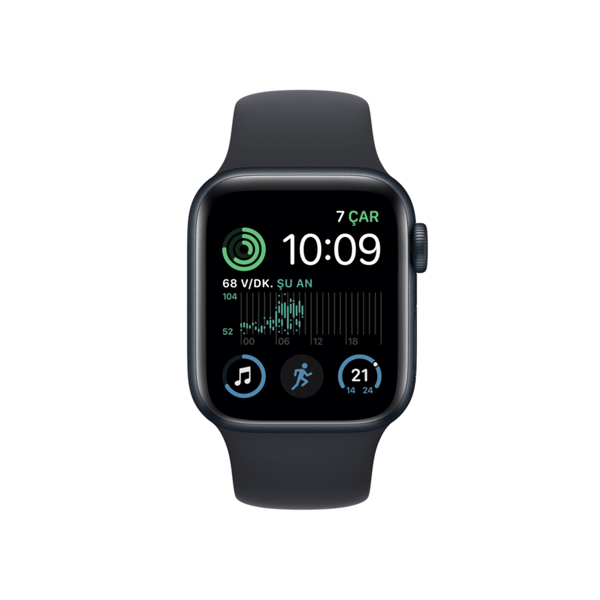 Apple Watch SE 2. Nesil, 40mm Gece Yarısı Akıllı Saat