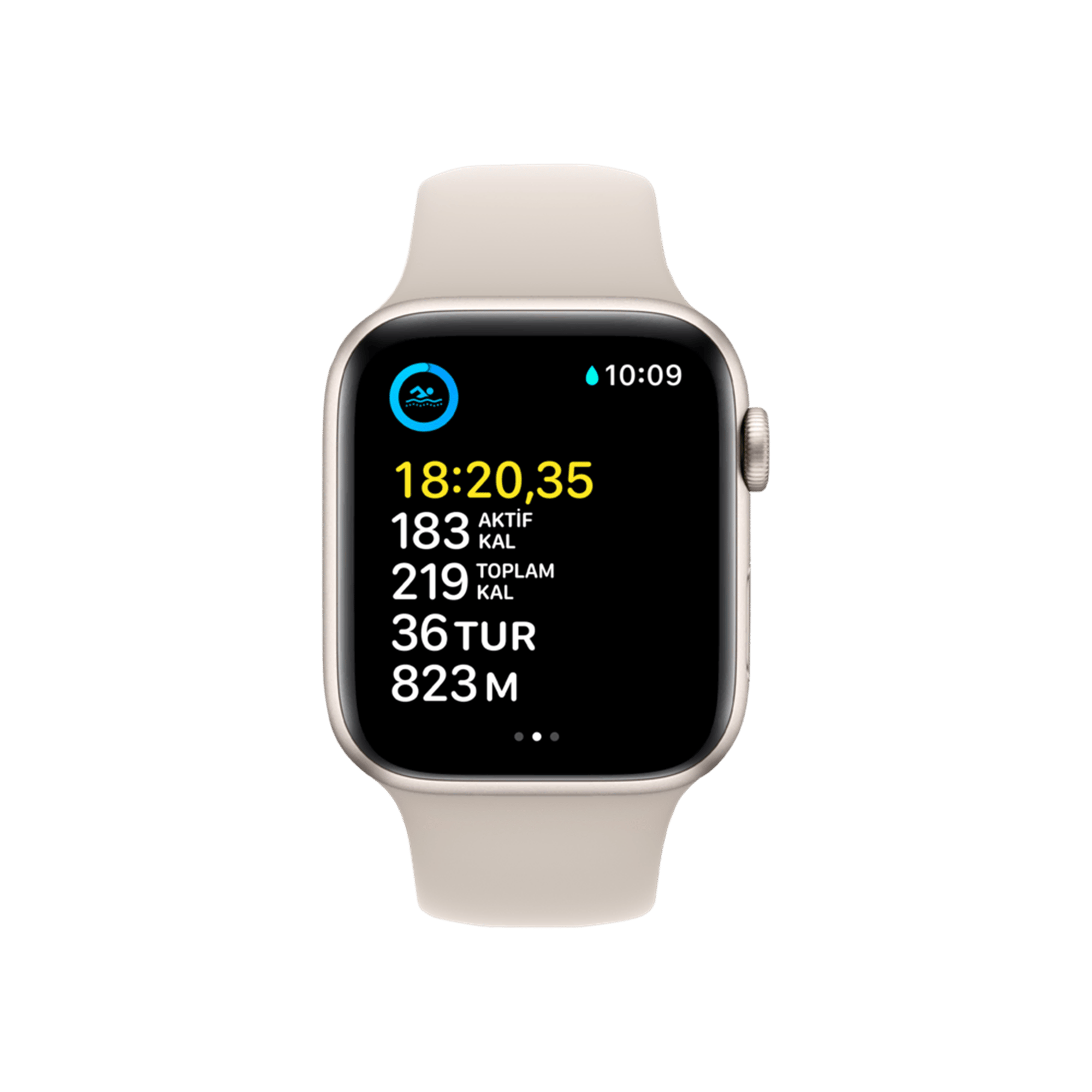 Apple Watch SE 2. Nesil, 44mm Yıldız Işığı Akıllı Saat