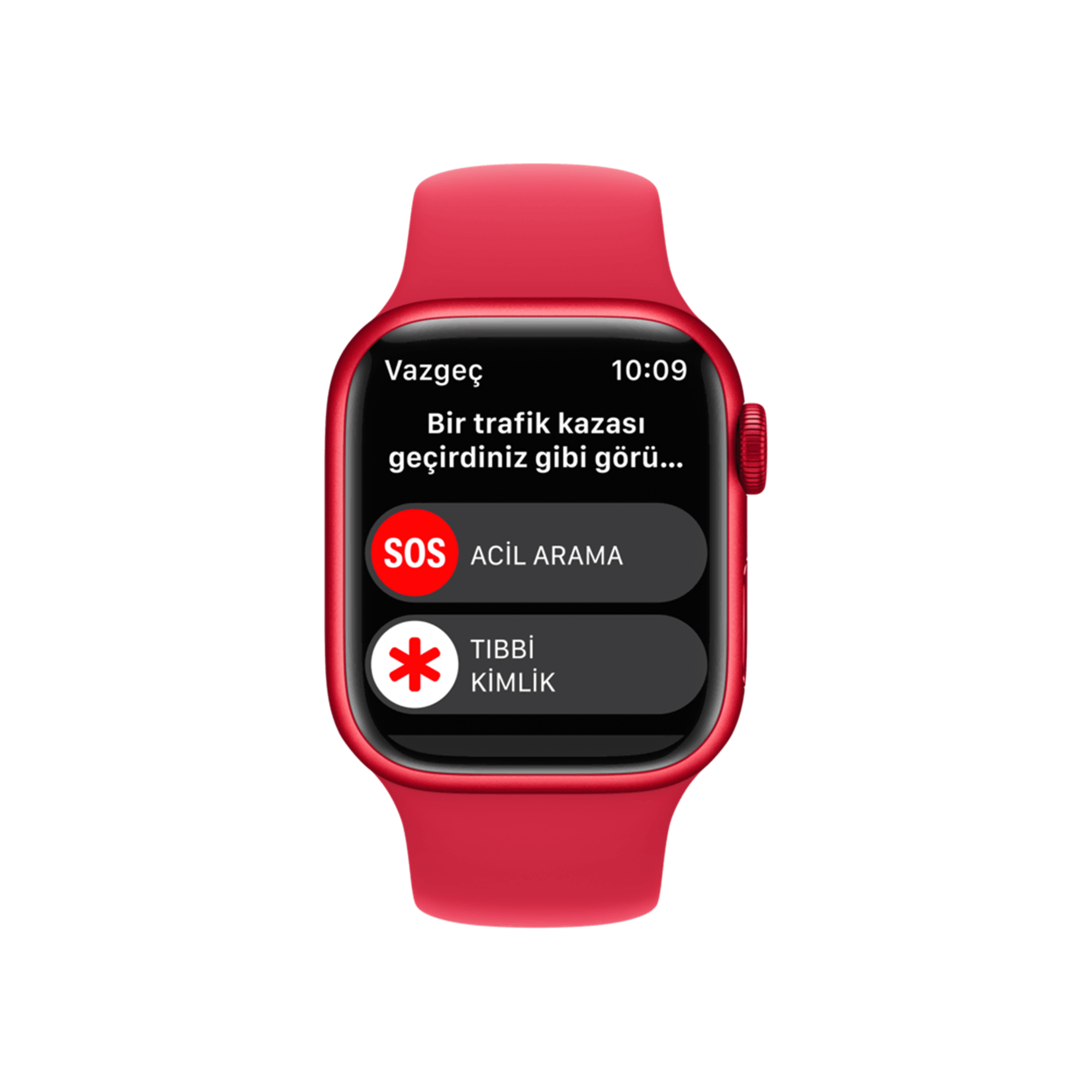 Apple Watch Series 8, 41mm Kırmızı Akıllı Saat