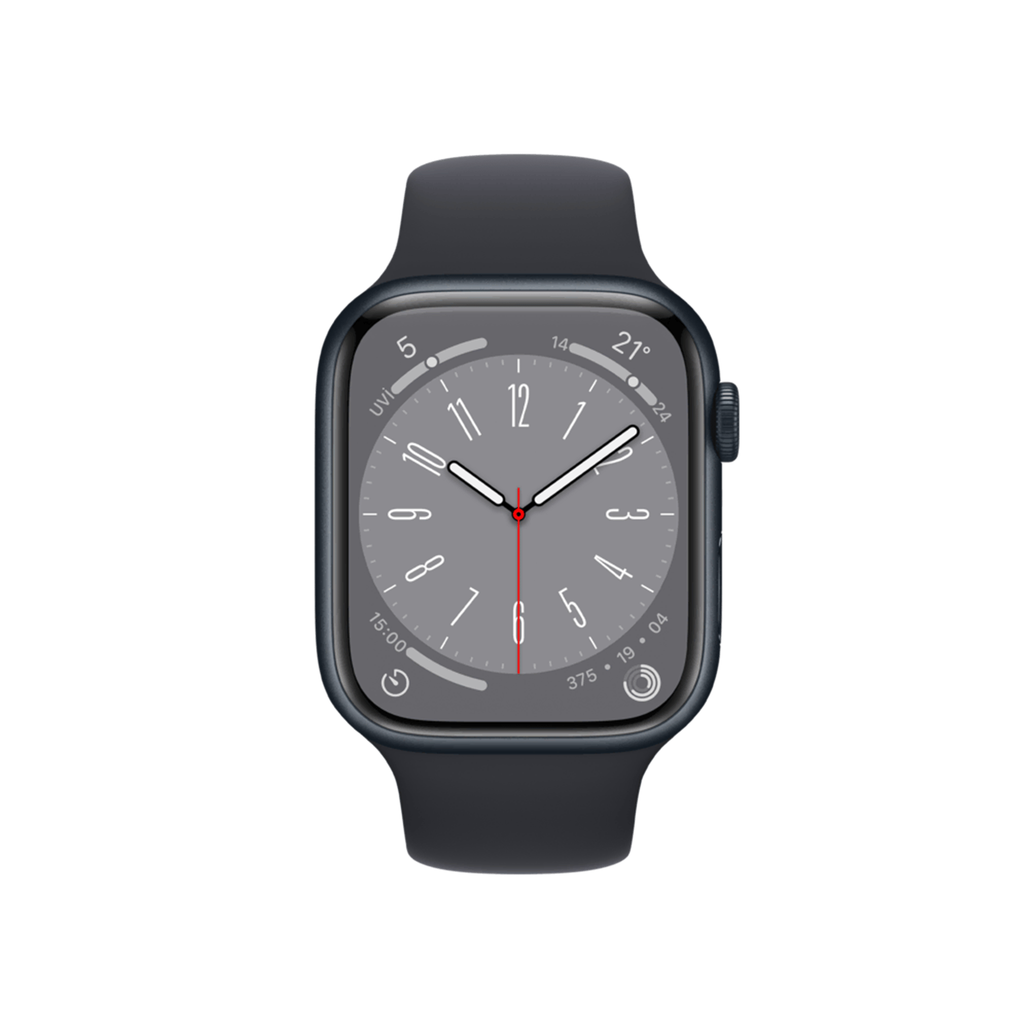 Apple Watch Series 8, 45mm Gece Yarısı Akıllı Saat