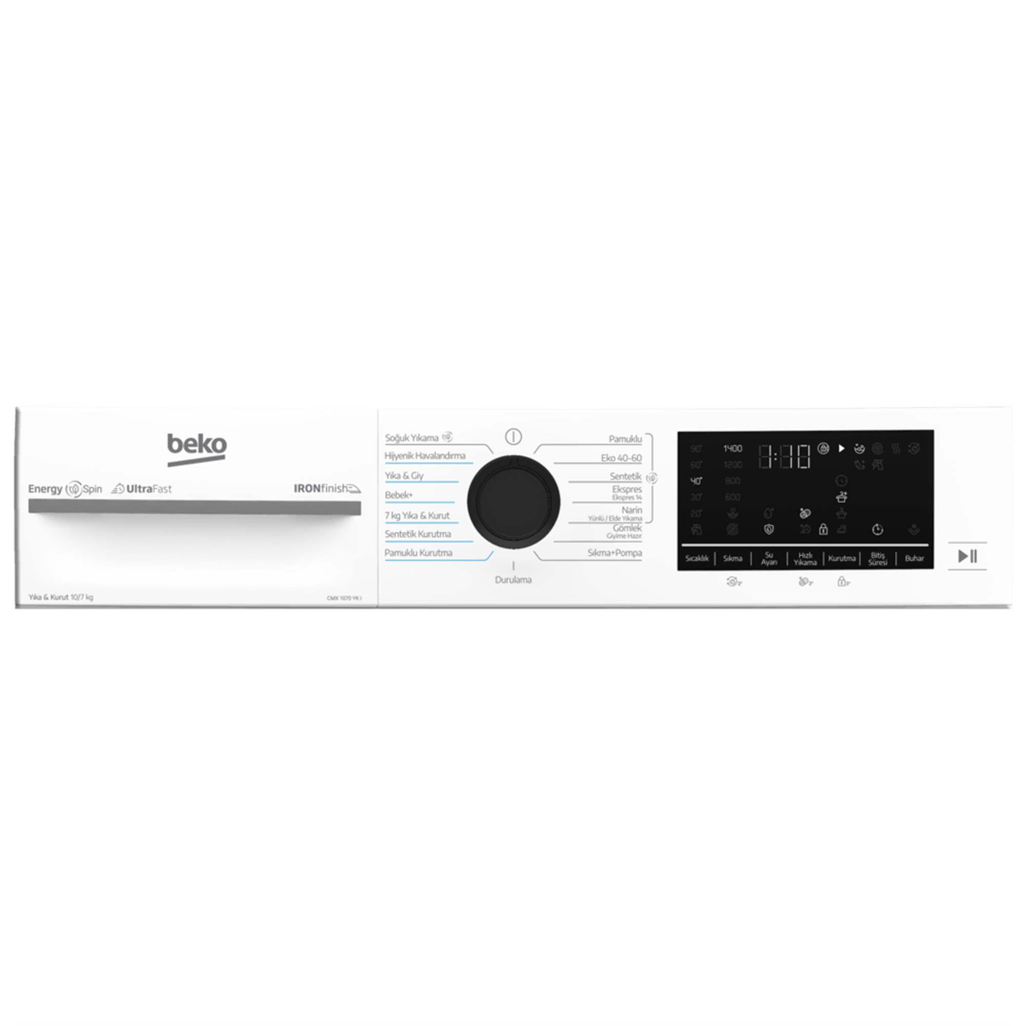 Beko CMX 1070 YK I Kurutmalı Çamaşır Makinesi