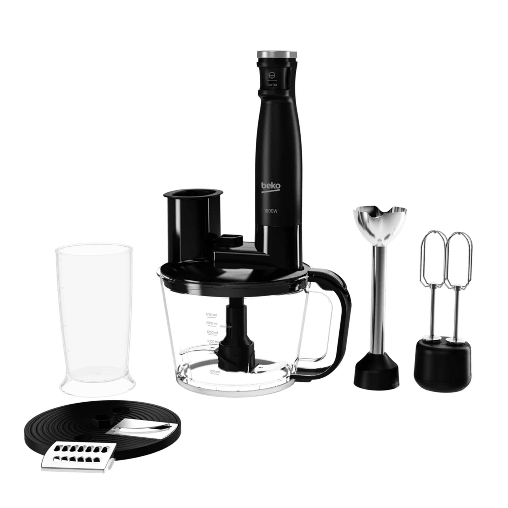 Beko RHB 5050 B Floral Siyah 1500 W Blender Seti