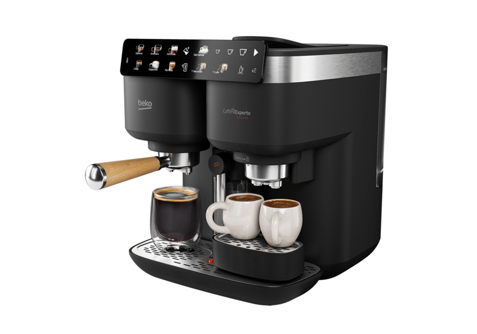 Beko TEM 8690 Caffe Experto® Deluxe Türk Kahvesi Makinesi & Yarı Otomatik Espresso Makinesi