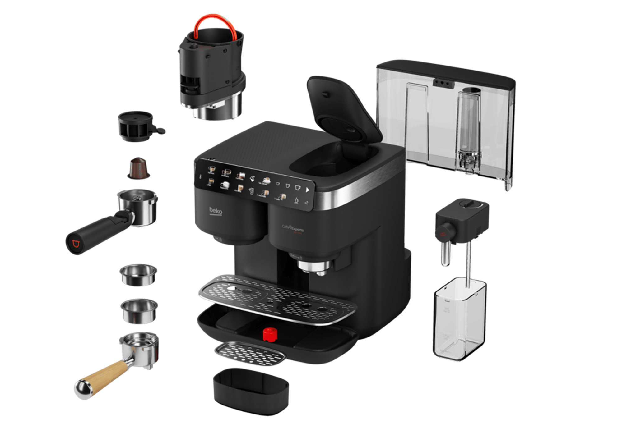 Beko TEM 8690 Caffe Experto® Deluxe Türk Kahvesi Makinesi & Yarı Otomatik Espresso Makinesi