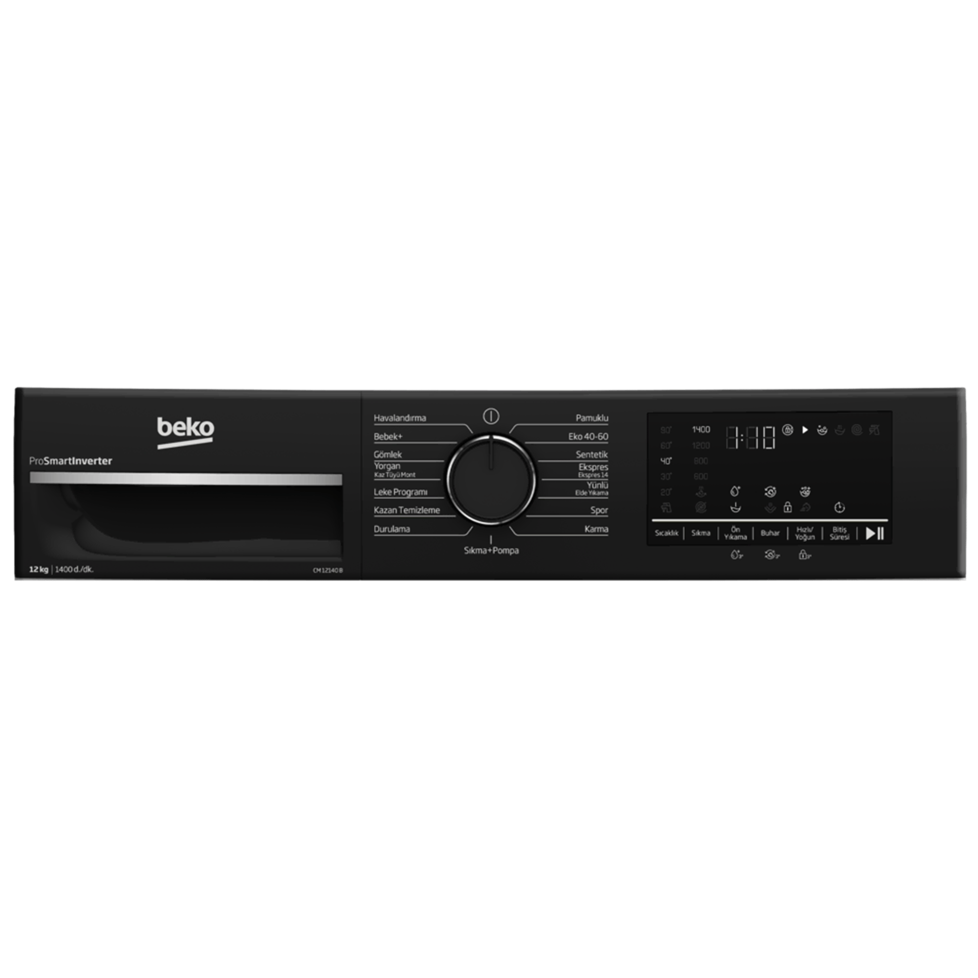 CM 12140 B 12 Kg Çamaşır Makinesi