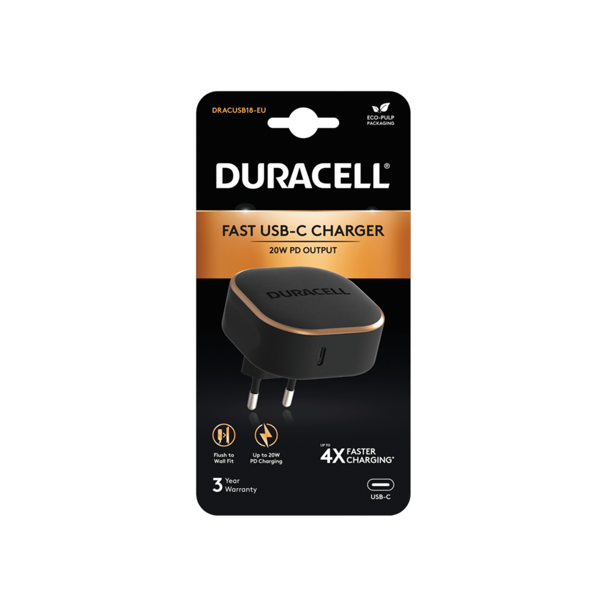 DURACELL WALL CHARGER 20W BLACK Şarj Cihazları