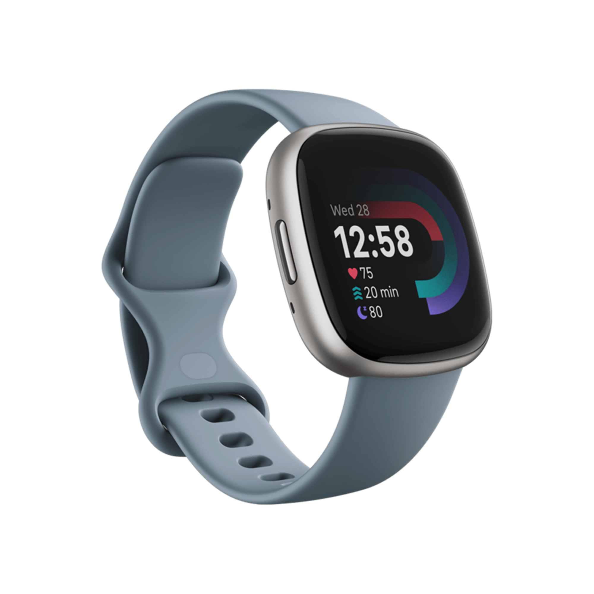 Fitbit Versa 4 Platinyum/Deniz Mavisi Akıllı Bileklik