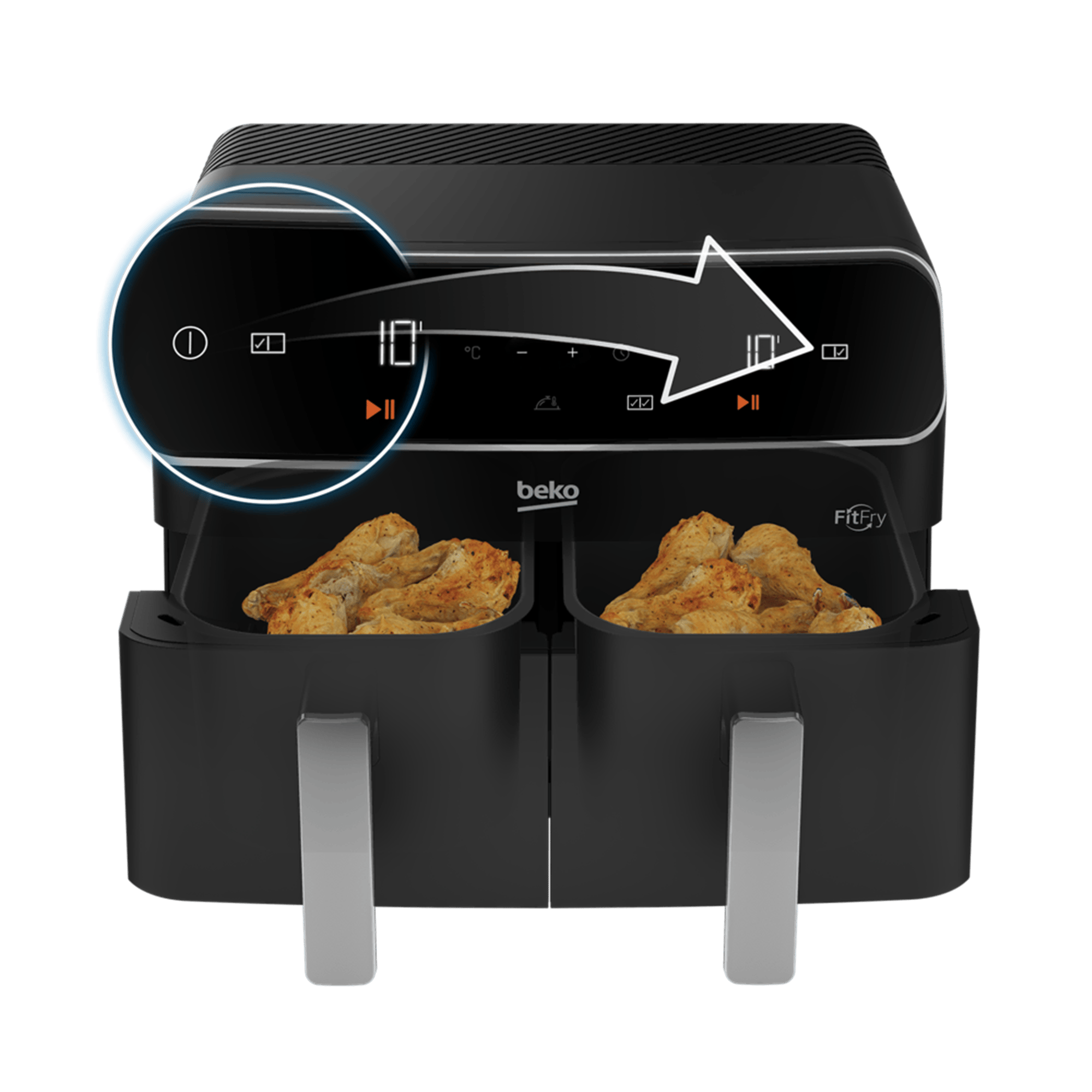 FR 8284 FitFry® Airfryer & Az Yağlı Fritöz