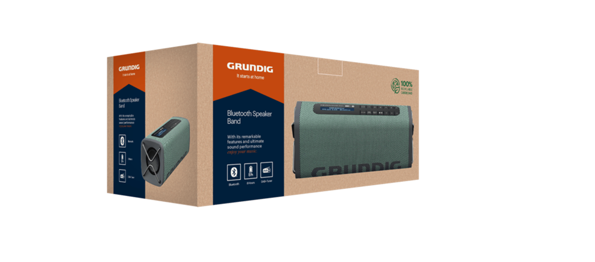 Grundig Band BT Hoparlör Yeşil Hoparlör