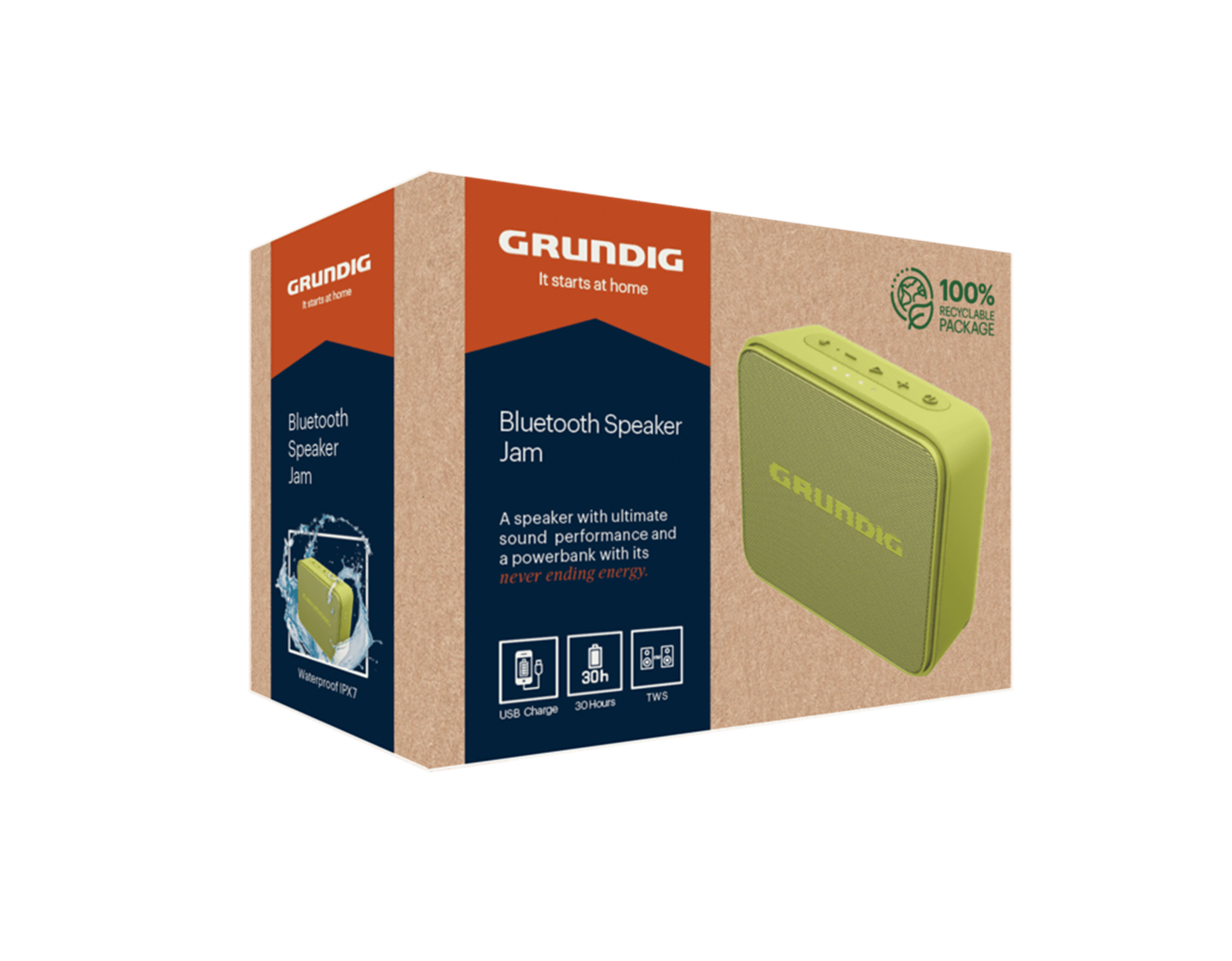 Grundig Jam BT Hoparlör Lime Hoparlör