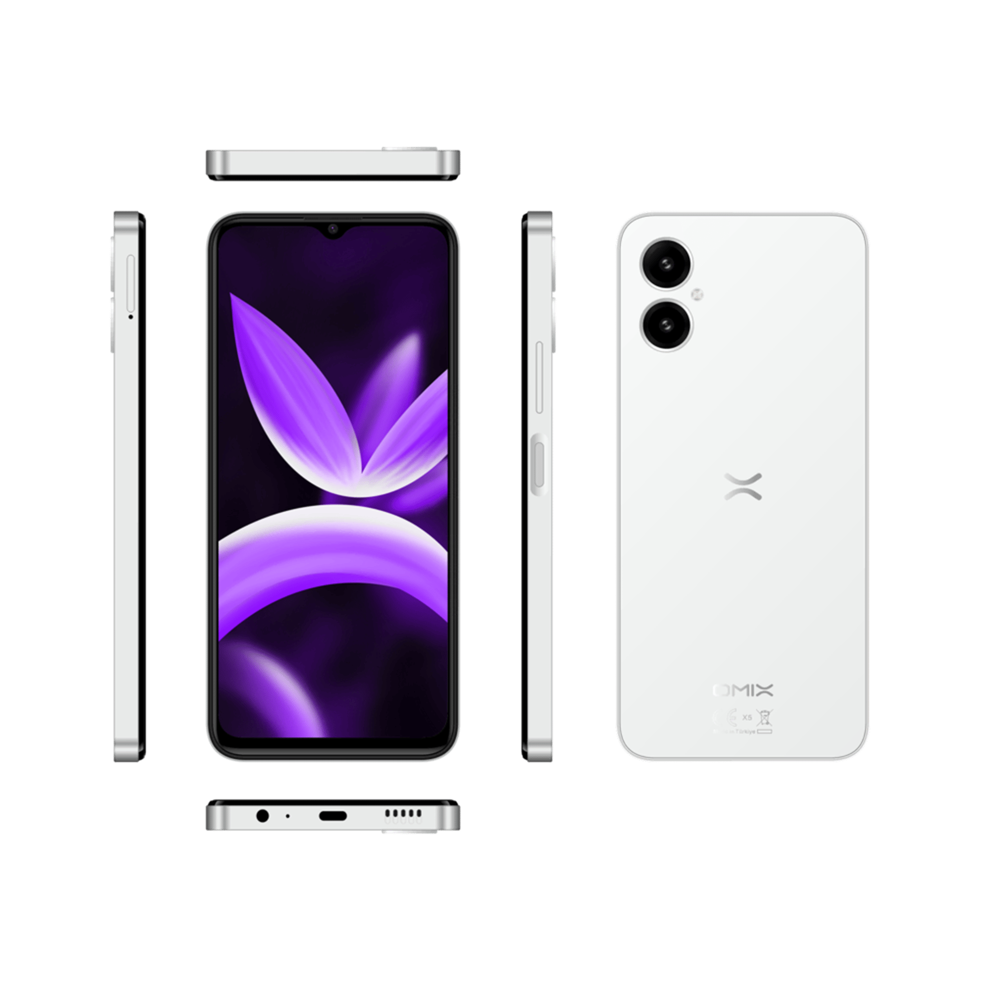 OMIX X5 4/128GB Beyaz Android Telefon Modelleri