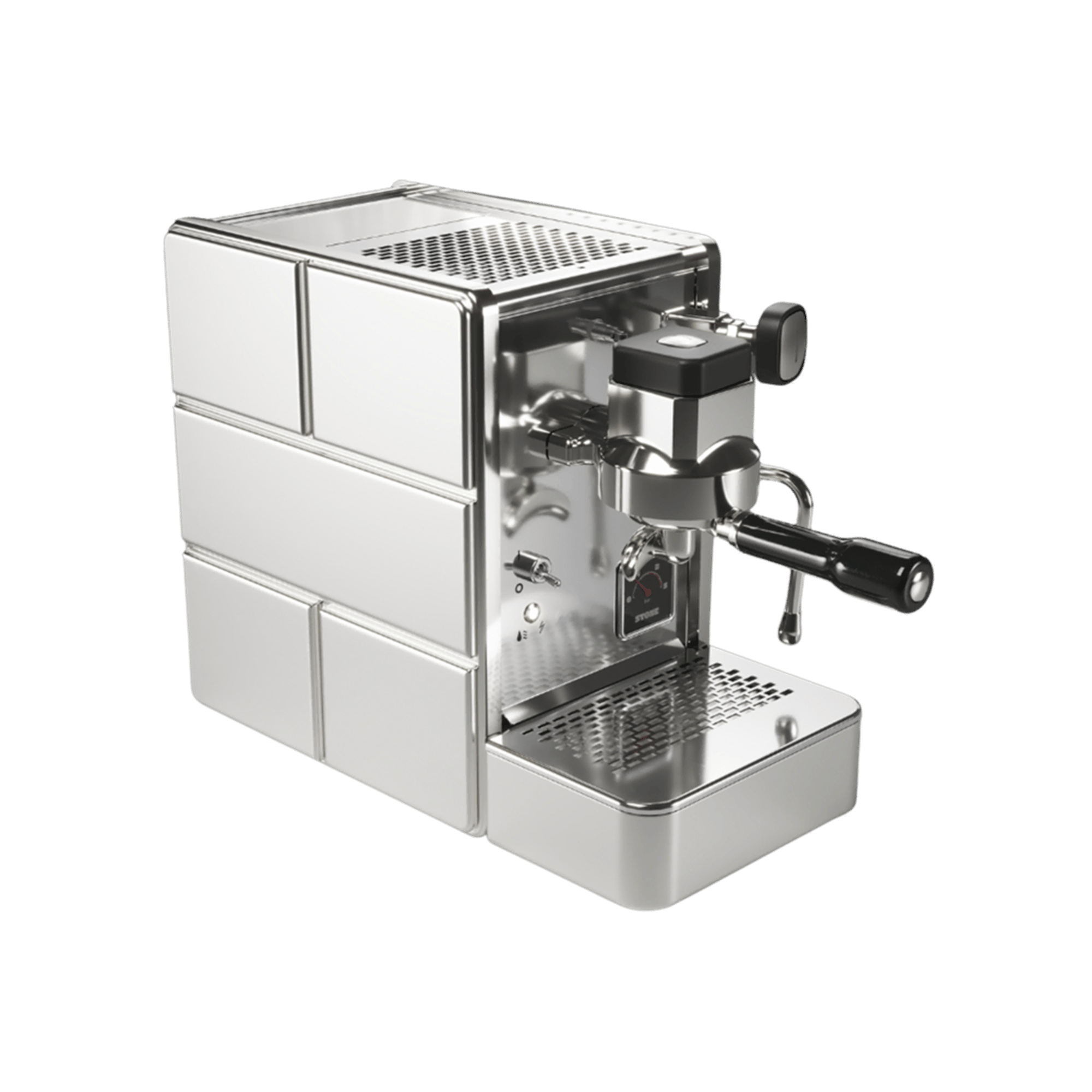 Stone Mine Premium Kahve Makinesi Chrome Espresso Makinesi