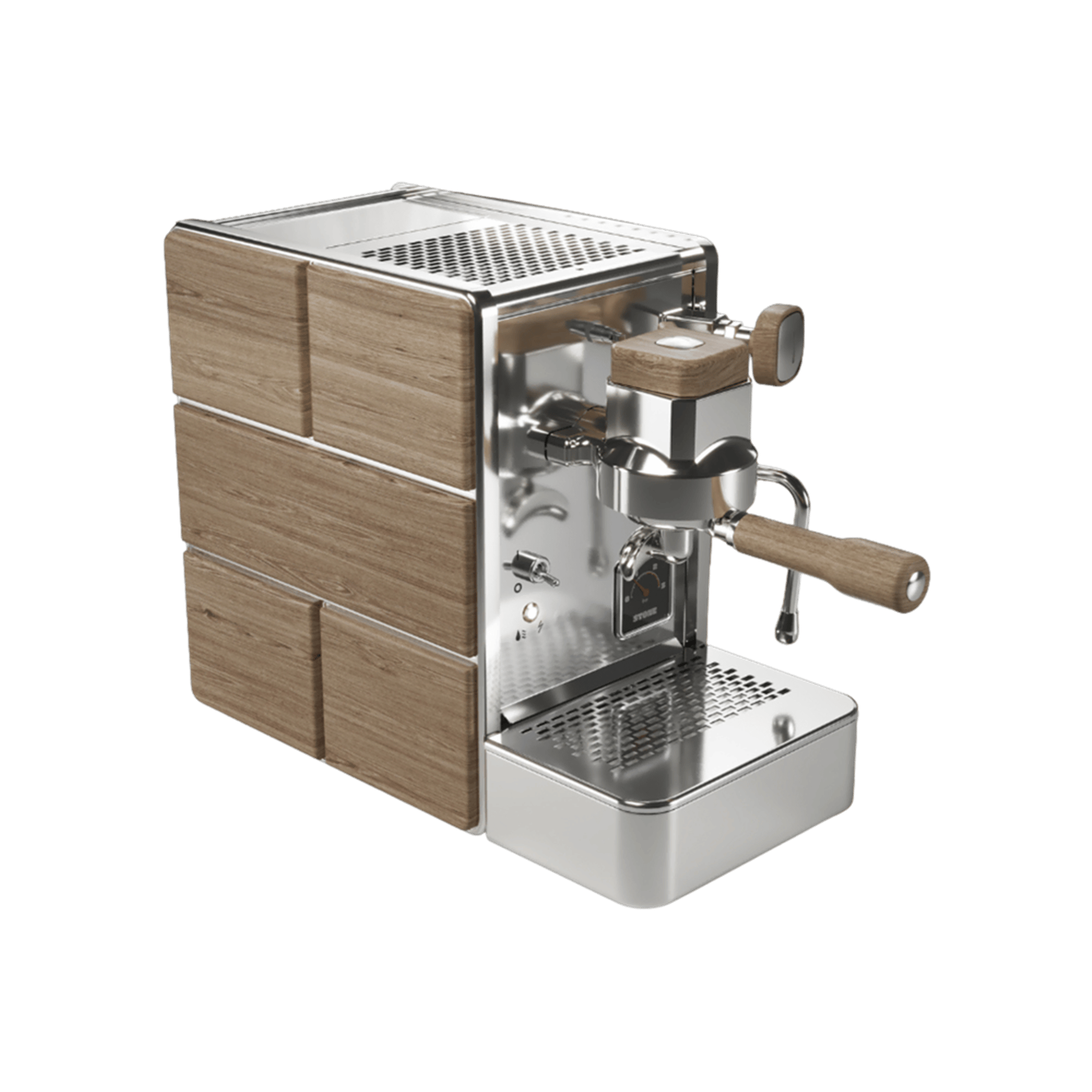 Stone Mine Premium Kahve Makinesi Wood Espresso Makinesi