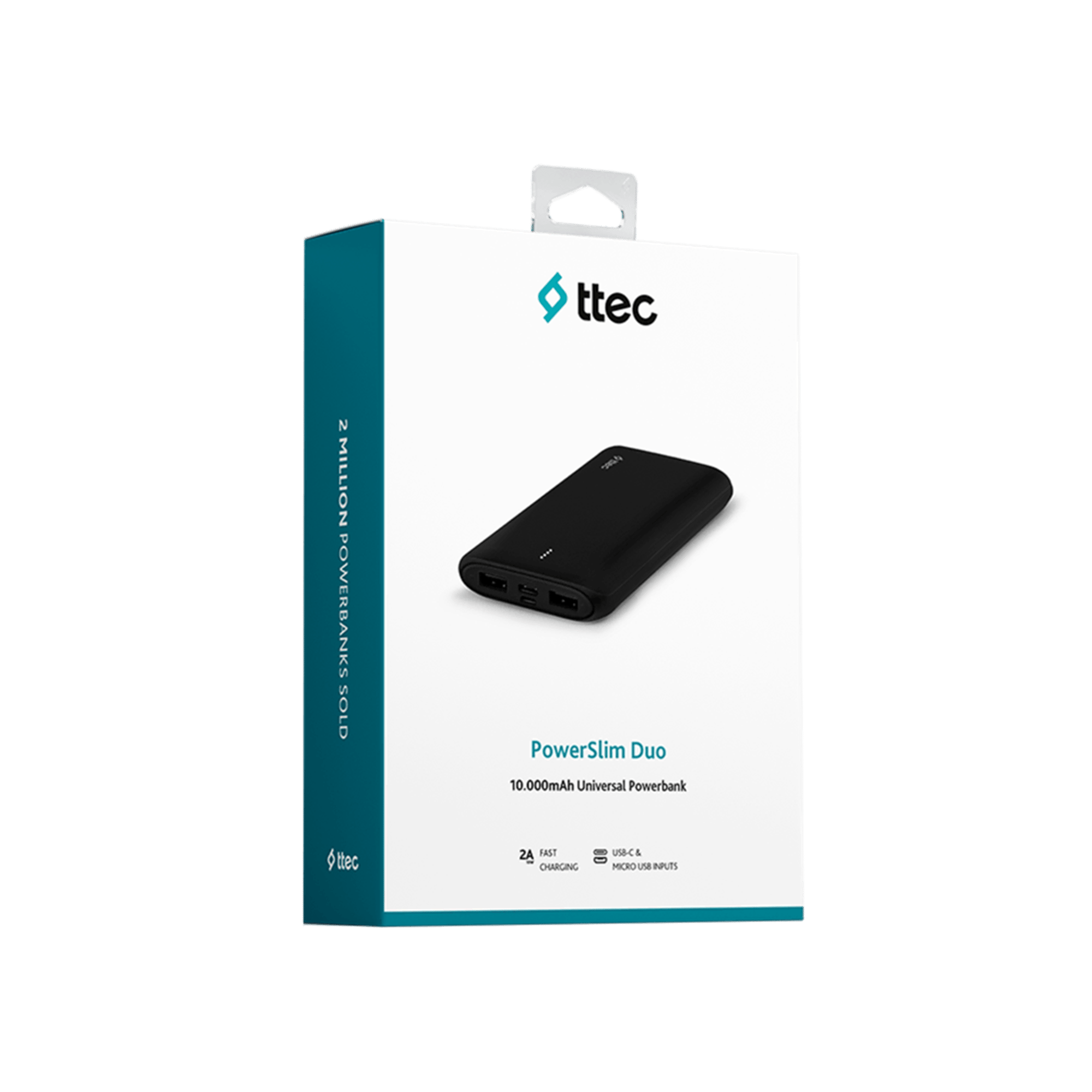 Ttec 2BB163S PowerSlim Duo 10.000mAh Ta Cep Telefonu Aksesuarları