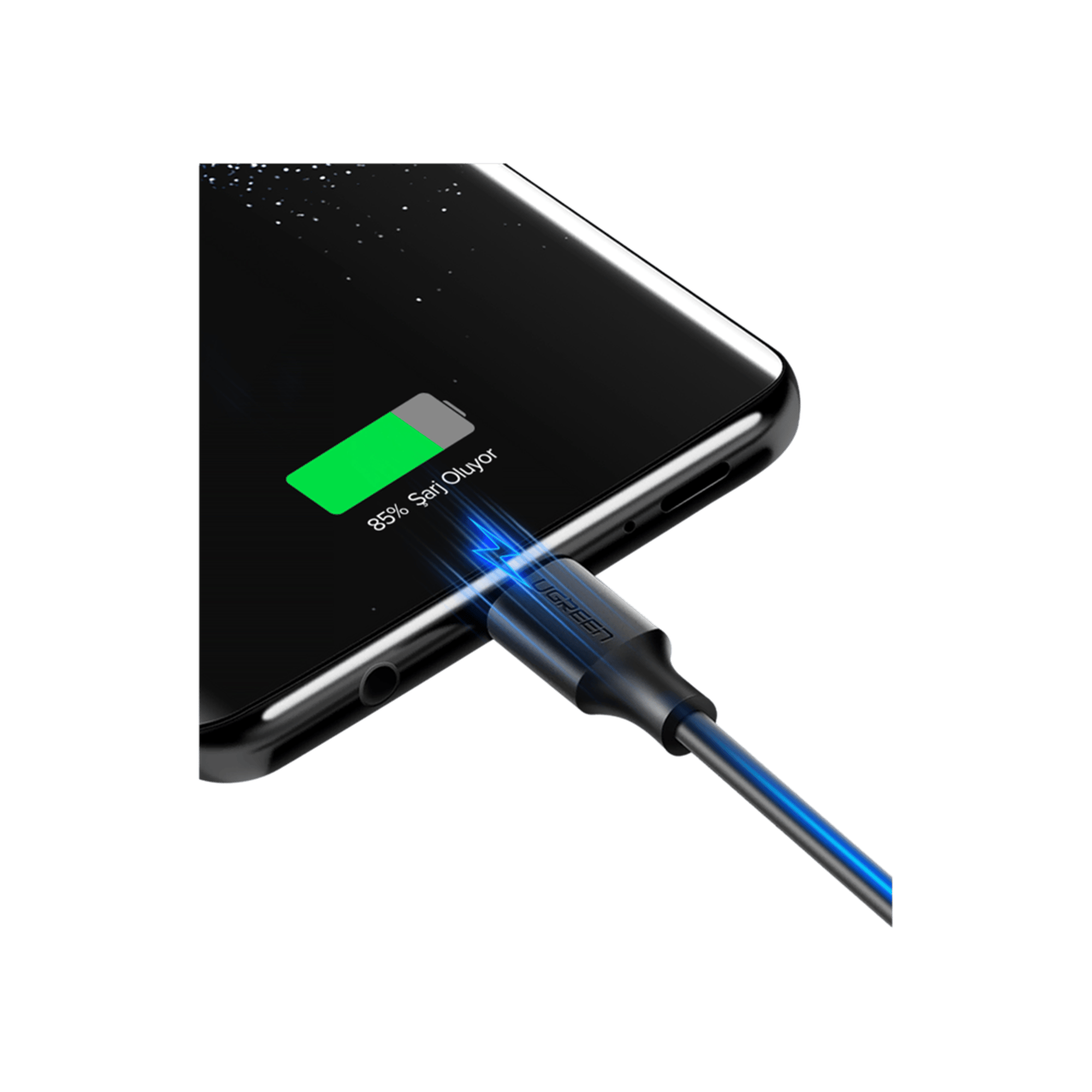 UGREEN USB-C to USB-A 1 Metre Kablo, Syh Cep Telefonu Aksesuarları