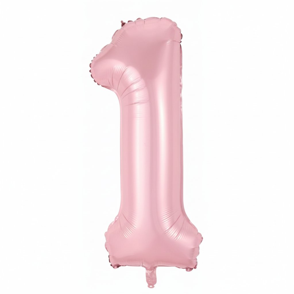 1 Pembe Rakam Folyo Balon