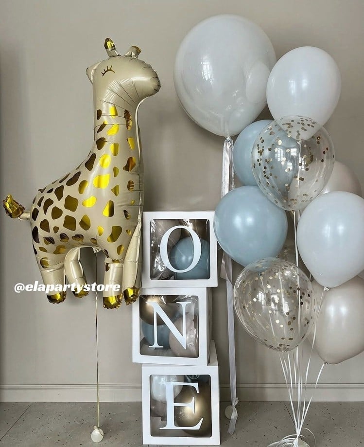 1 YAŞ ZÜRAFA FOLYO BALON KONSEPT