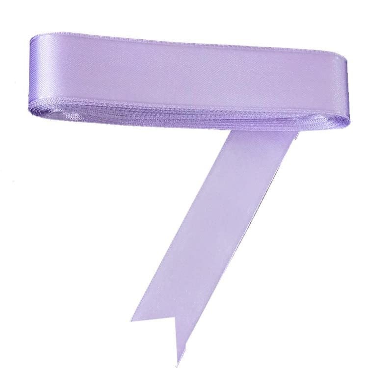 2 cm Saten Lila Kurdele