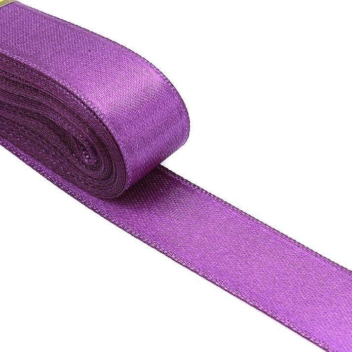 2 cm Saten Mor Kurdele