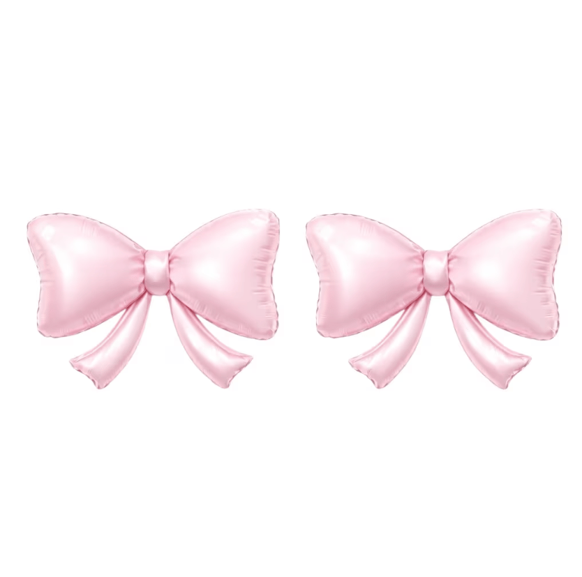 2'li Mini Pembe Fiyonk Folyo Balon