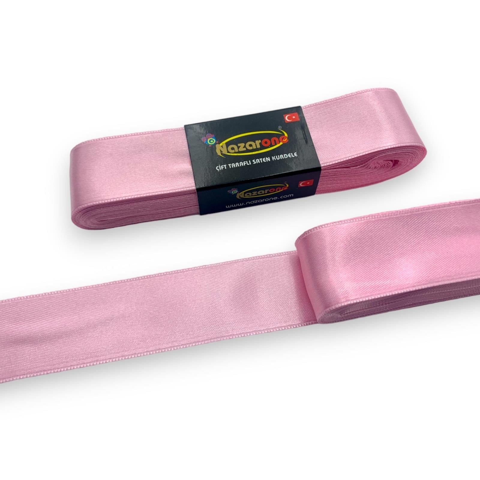 3 cm Saten Koyu Pembe Kurdele