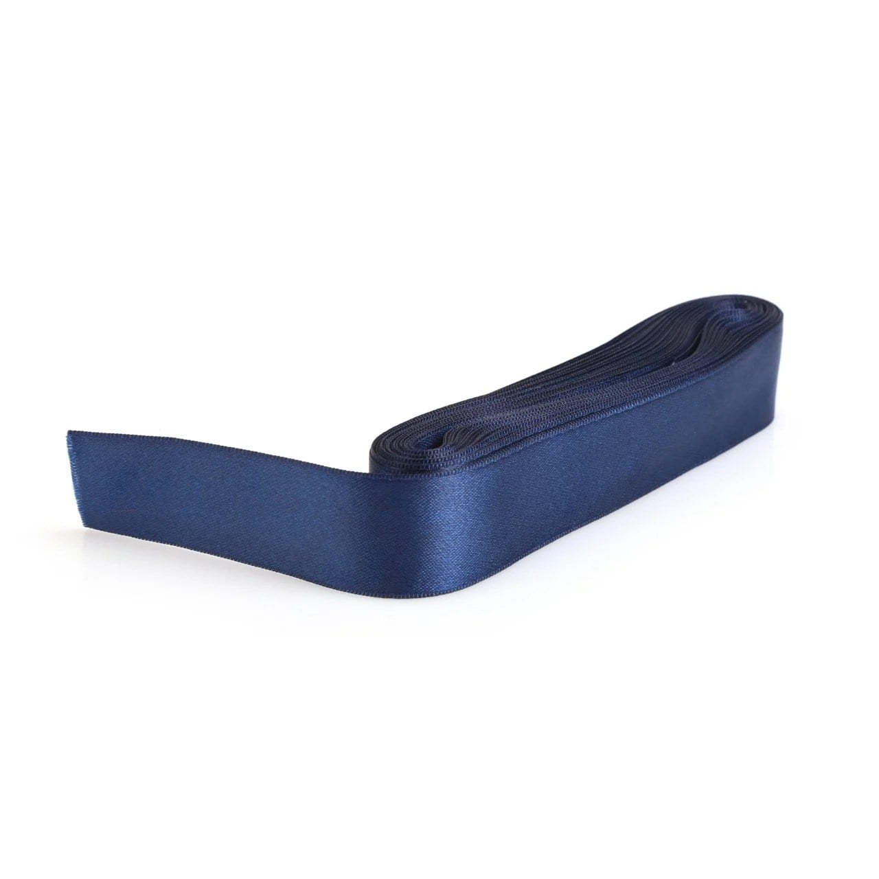 3 cm Saten Lacivert Kurdele