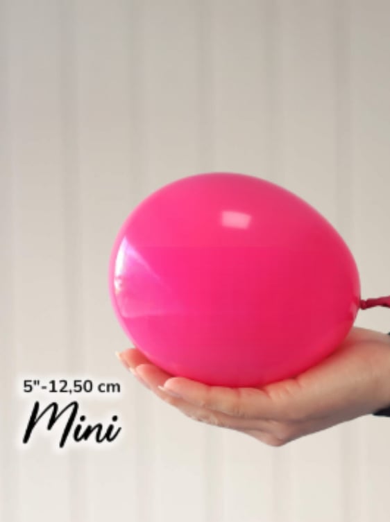 5 İnç Pastel Fuşya Balon (10 Adet)