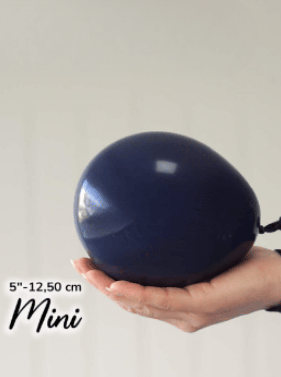 5 İnç Pastel Gece Mavi Balon (10 Adet)