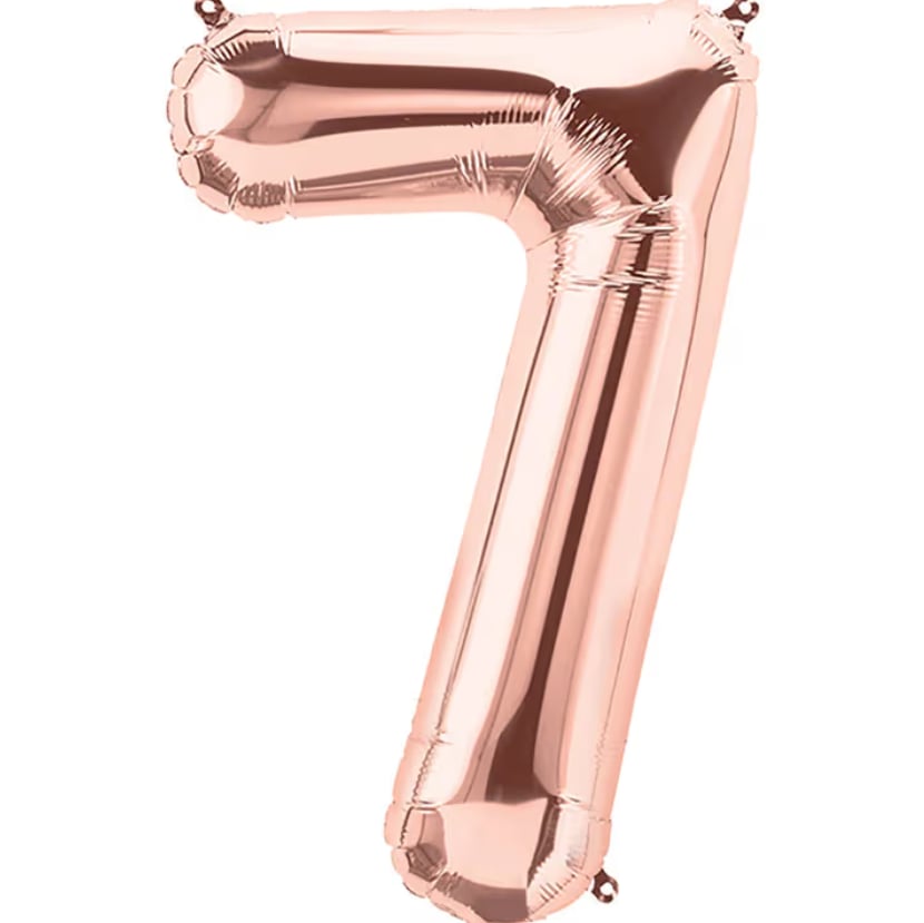 7 Rose Gold Rakam Folyo Balon