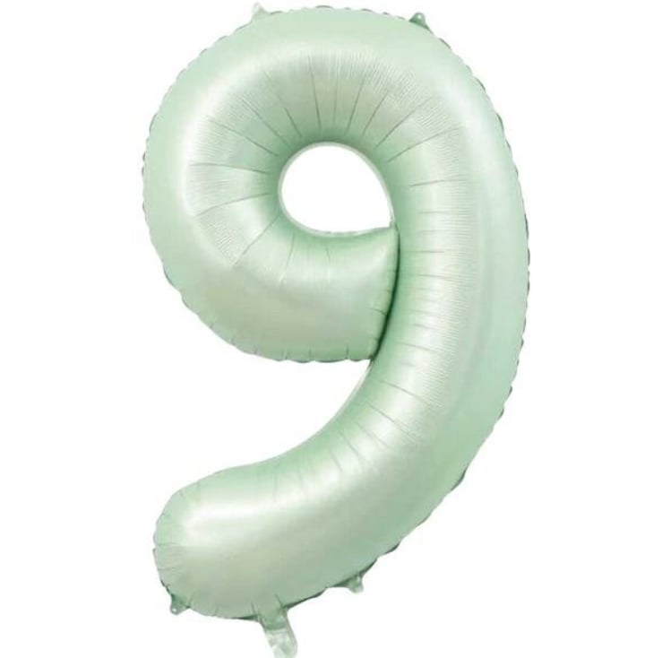 9 Yeşil Rakam Folyo Balon