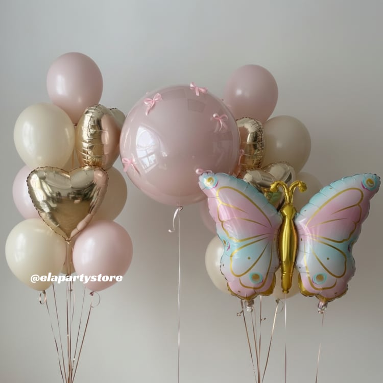 ALTIN KALPLİ KELEBEK FOLYO BALON KONSEPT