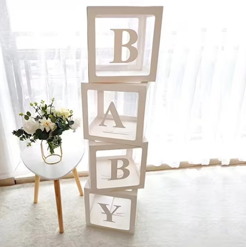 Baby Yazılı Balon Kutuları