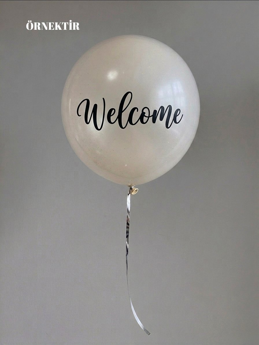 BALON ÜZERİ YAZI 
